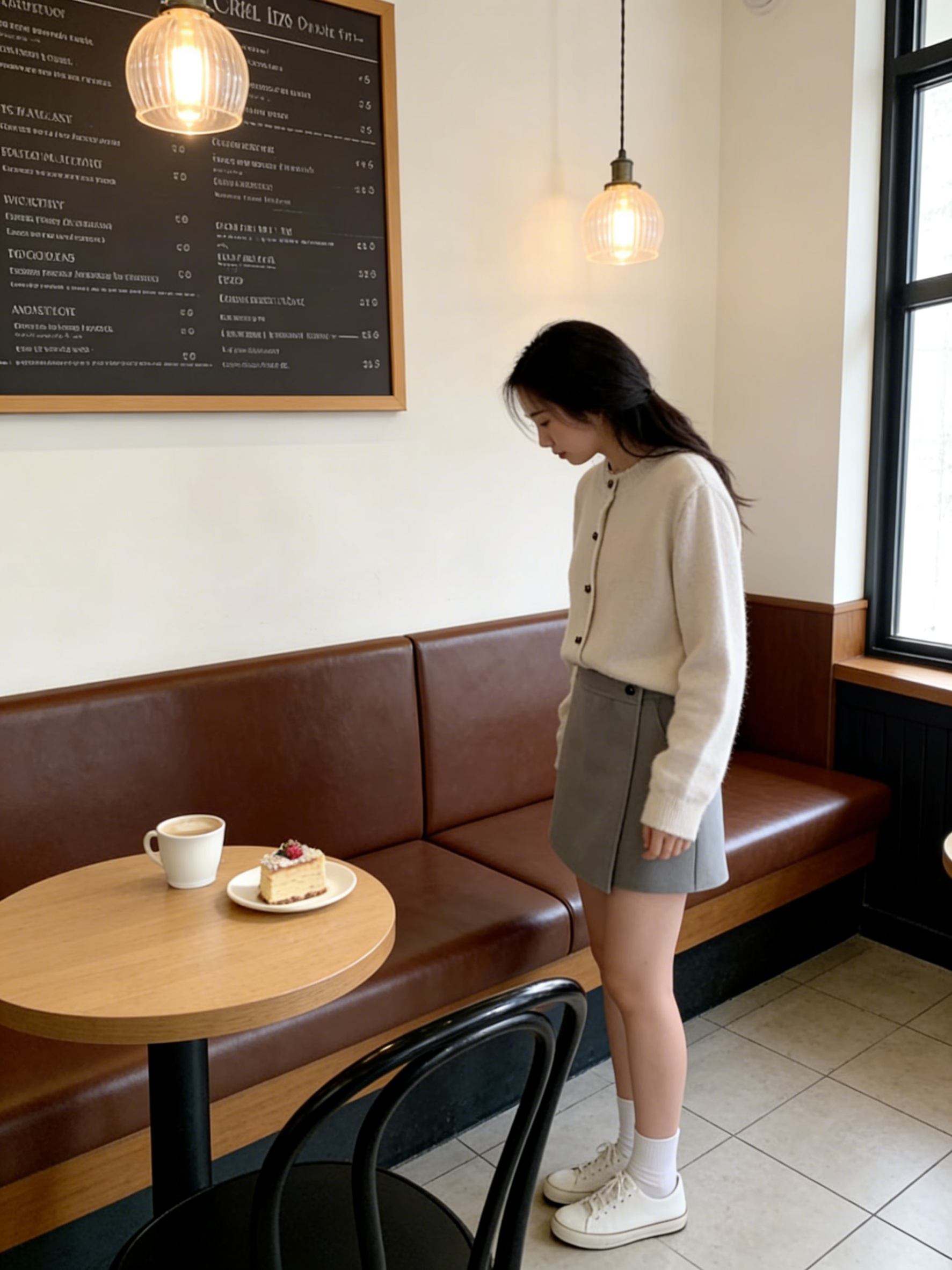 HELLO MILK TEE- 85739 羊絨裙褲