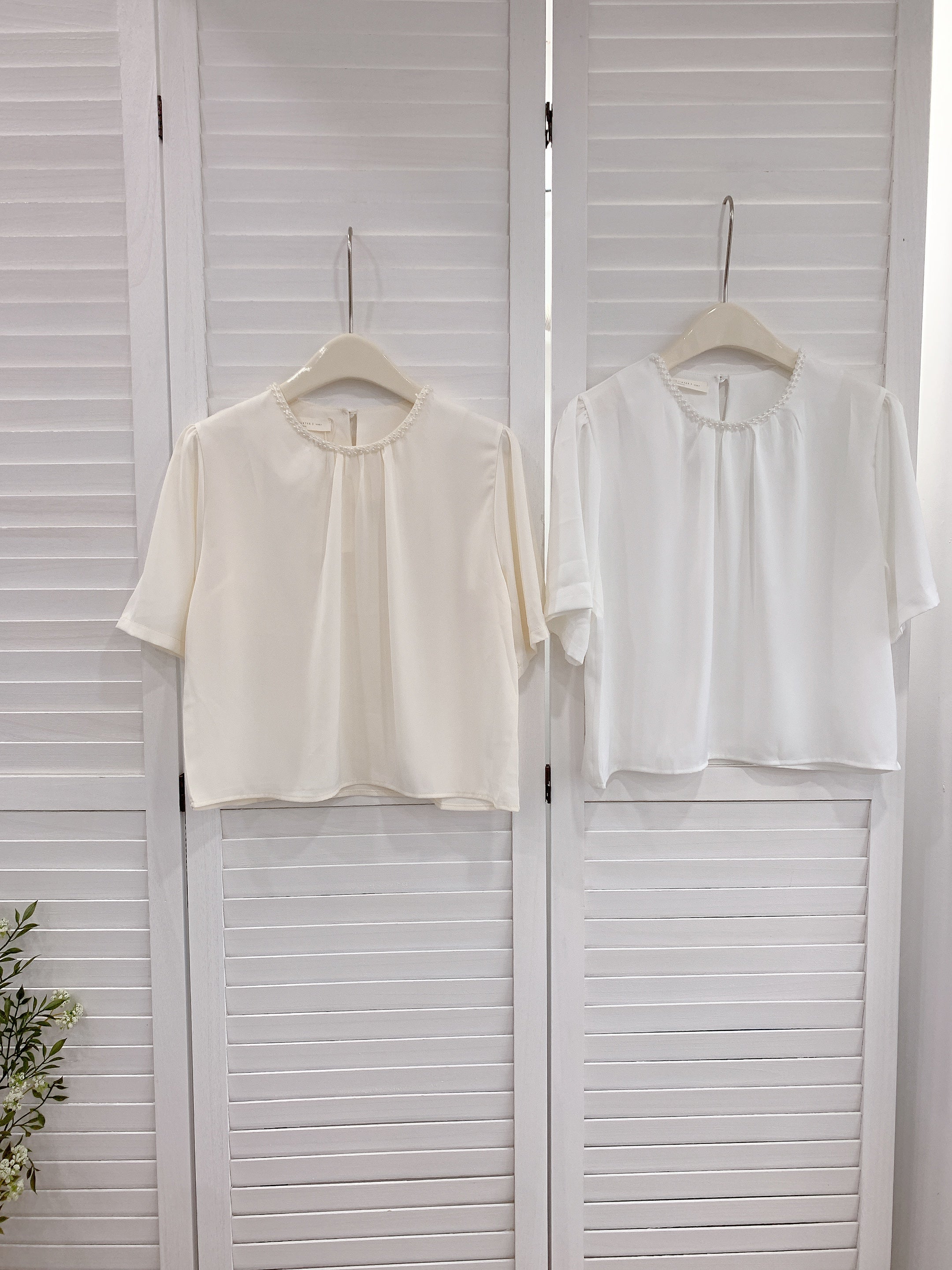 HELLO MILK TEE- 86329  氣質小衫