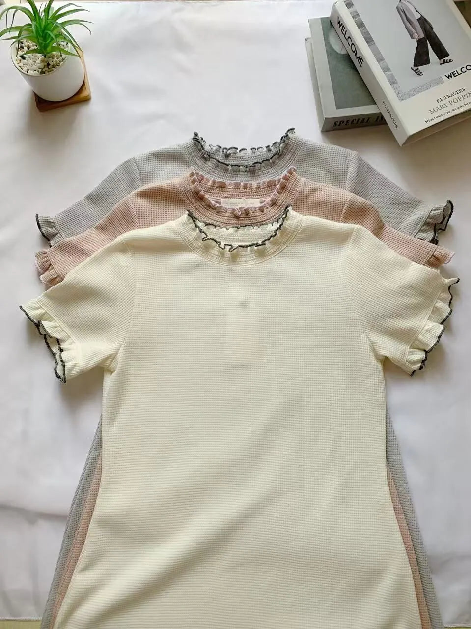 HELLO MILK TEE- 85261 撞色連衣裙