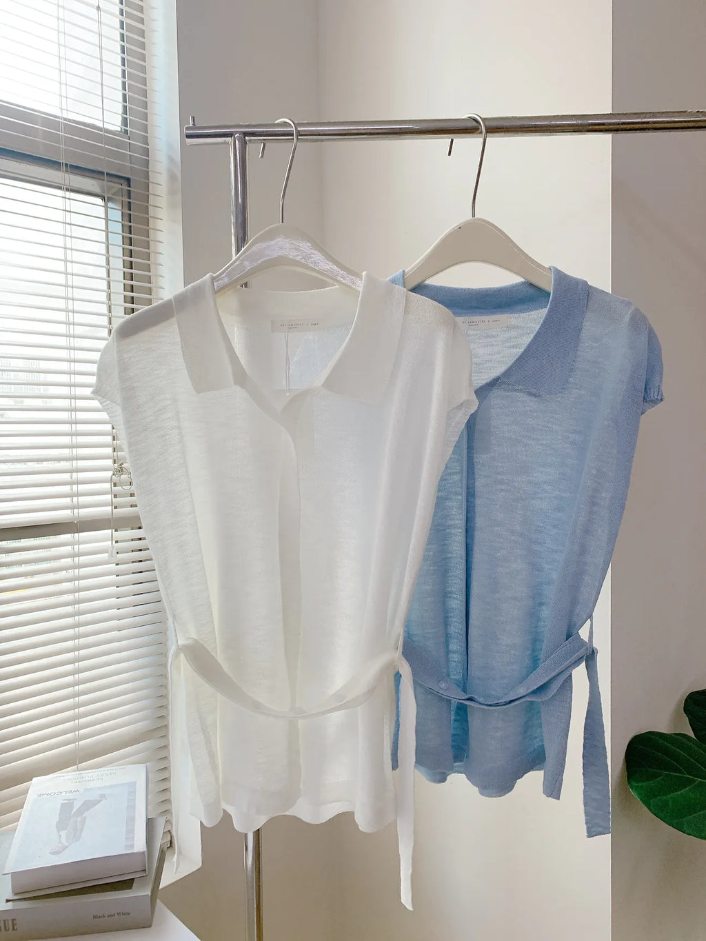 HELLO MILK TEE- 85290 綁帶小衫