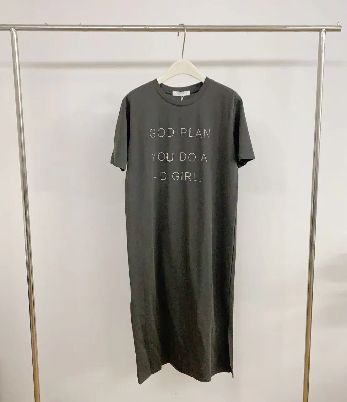 HELLO MILK TEE-84752 圓領連衣裙