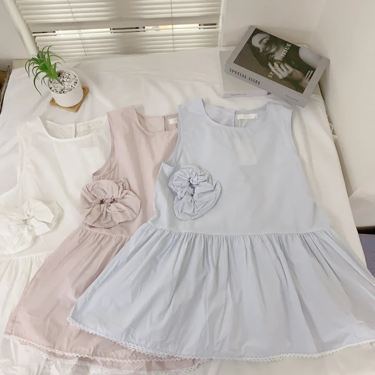 HELLO MILK TEE- 84653 背心上衣 白色