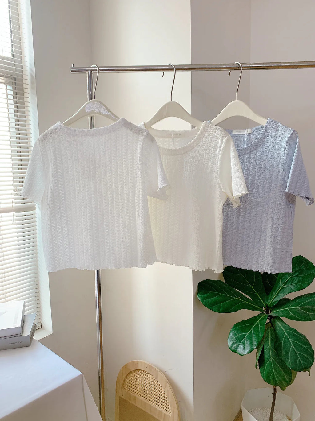 HELLO MILK TEE- 85313 簡約短袖