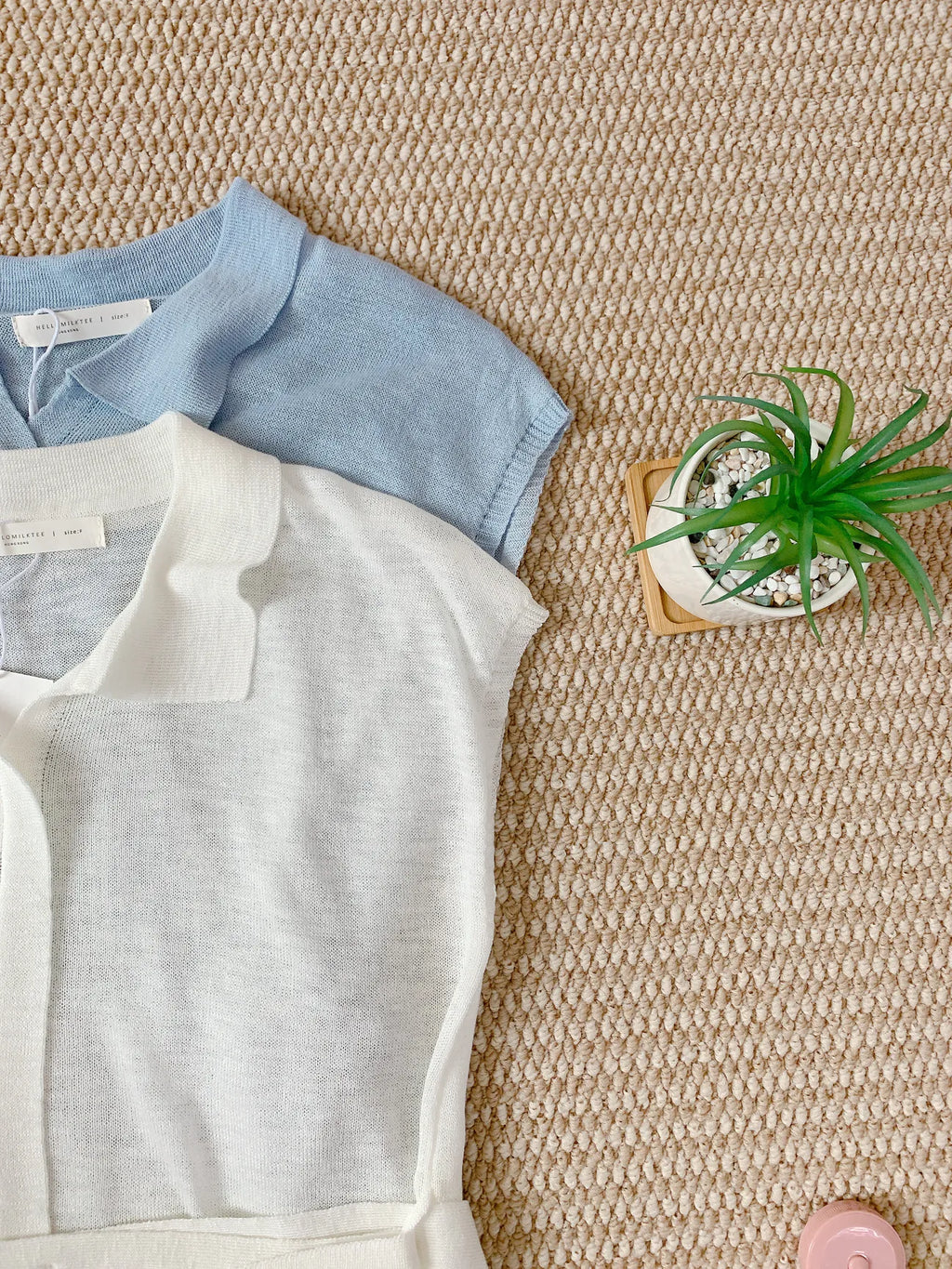 HELLO MILK TEE- 85290 綁帶小衫