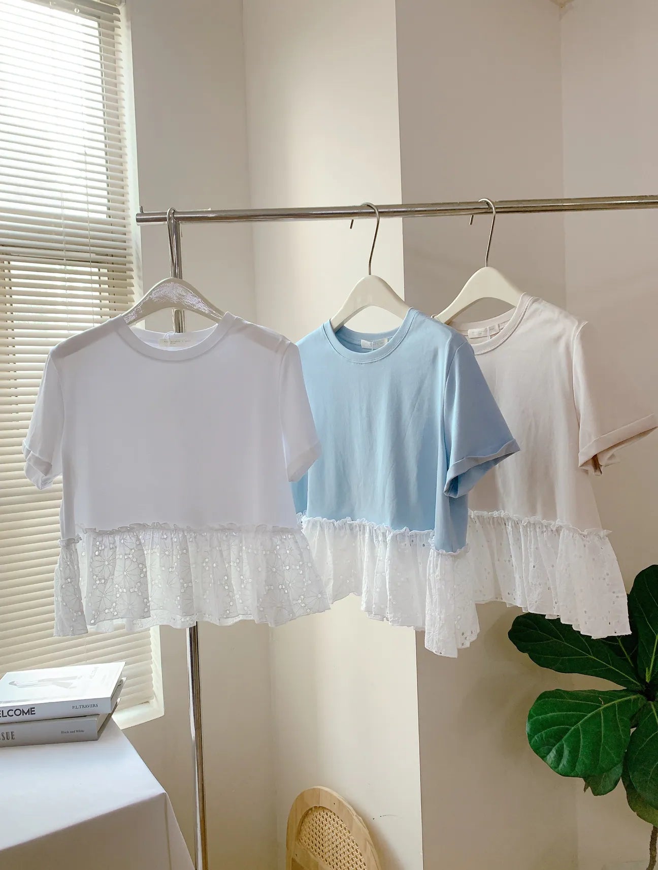 HELLO MILK TEE- 85317 圓領上衣