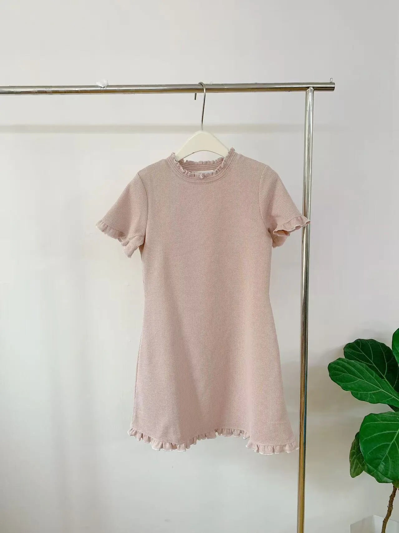 HELLO MILK TEE- 85261 撞色連衣裙