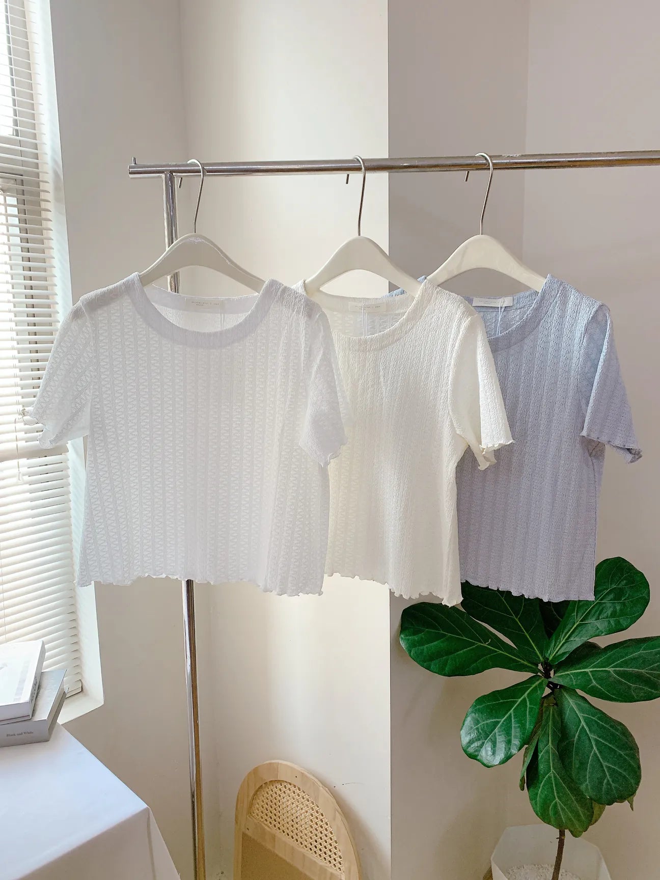 HELLO MILK TEE- 85313 簡約短袖
