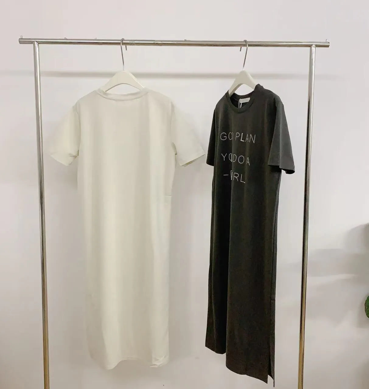 HELLO MILK TEE-84752 圓領連衣裙