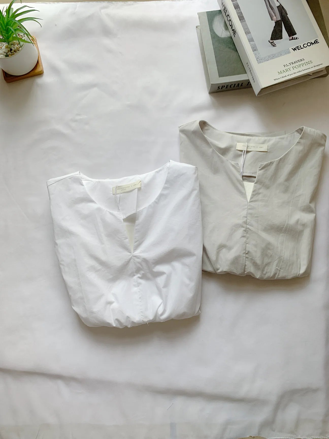 HELLO MILK TEE- 85240 質感上衣