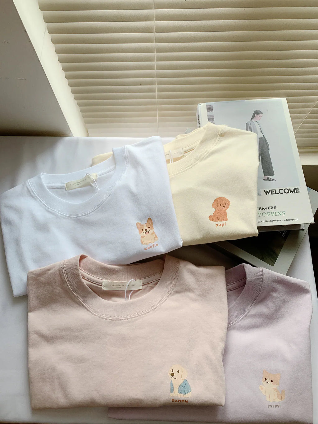 HELLO MILK TEE- 57013 印花短袖