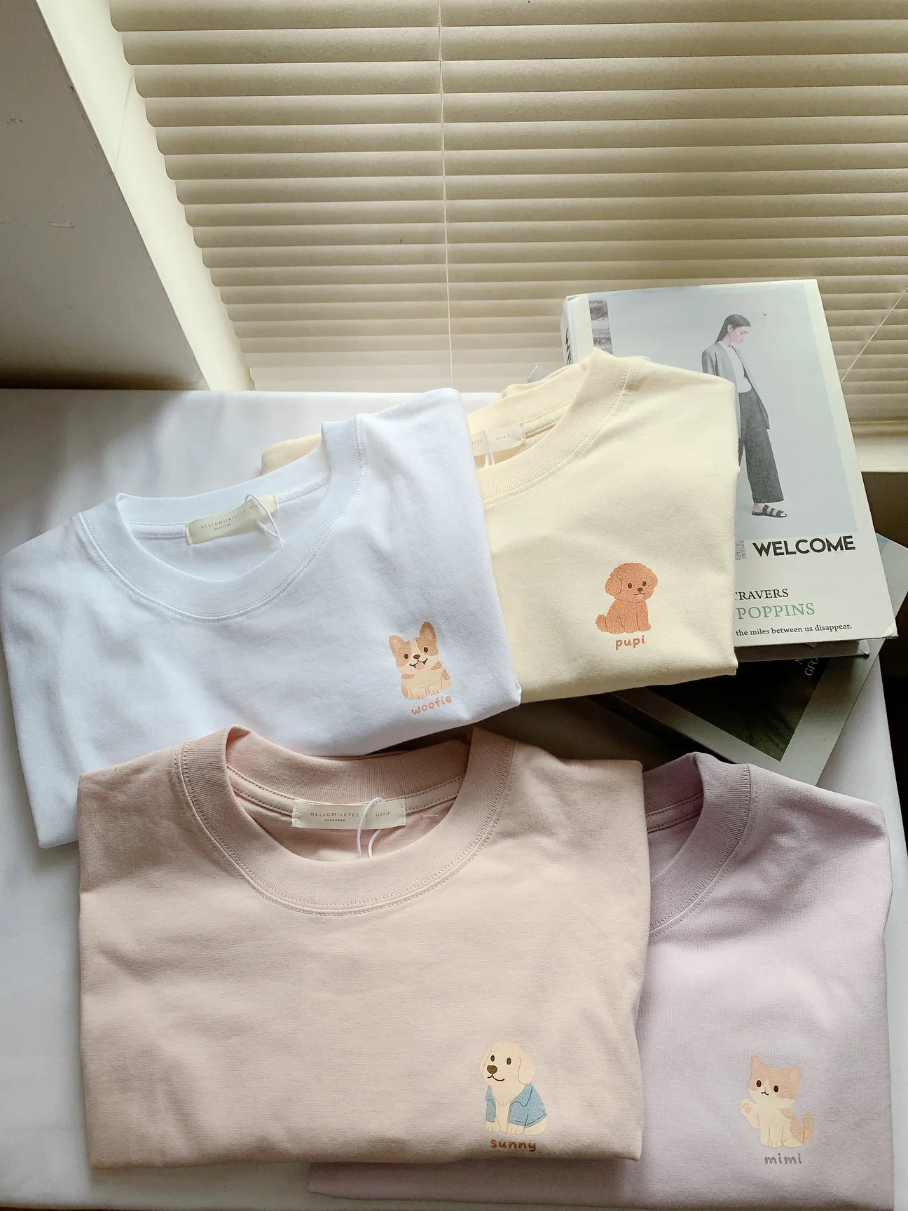 HELLO MILK TEE- 57013 印花短袖