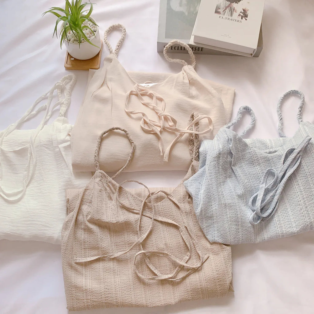 HELLO MILK TEE- 85028 吊帶連衣裙
