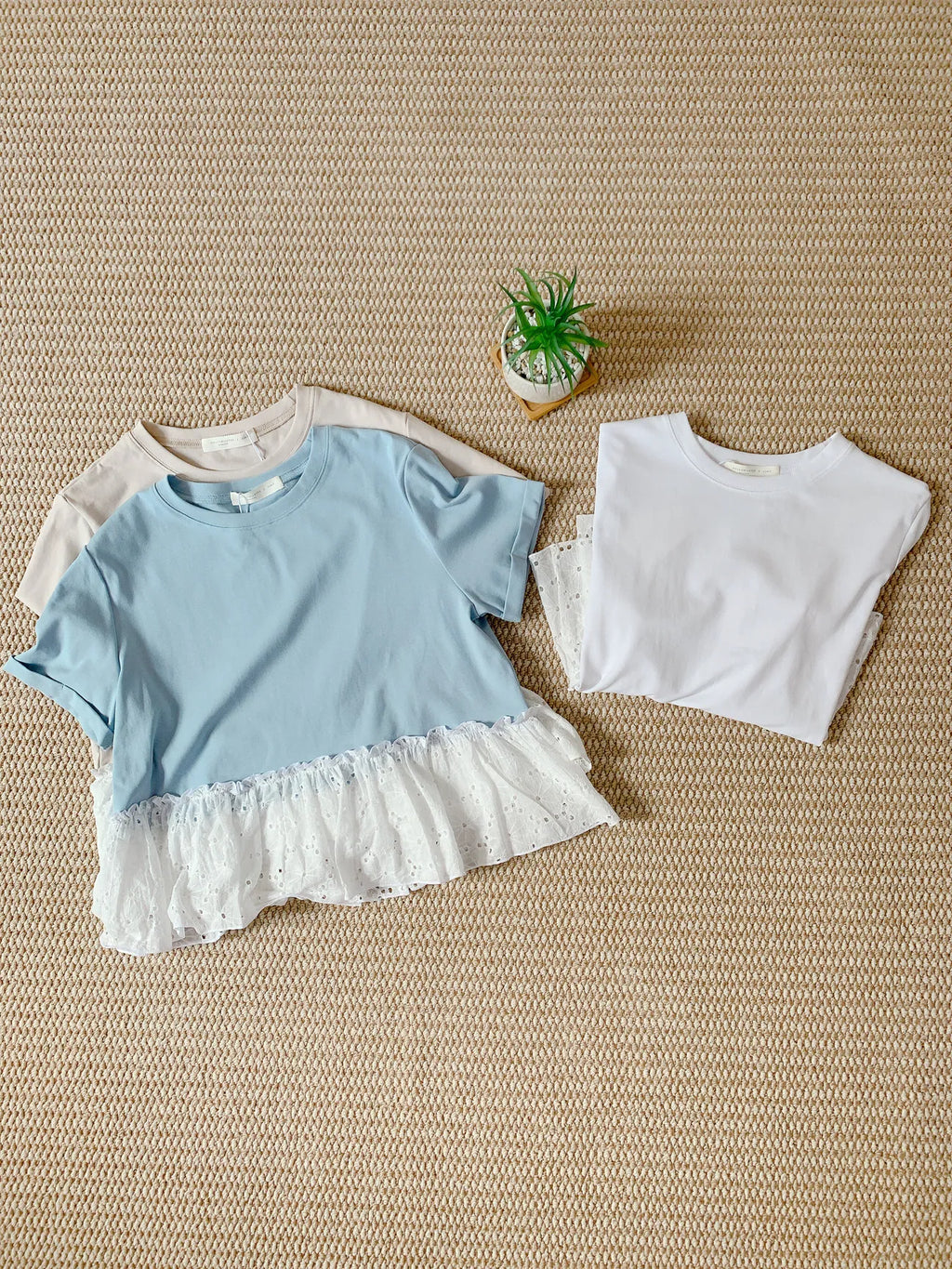 HELLO MILK TEE- 85317 圓領上衣