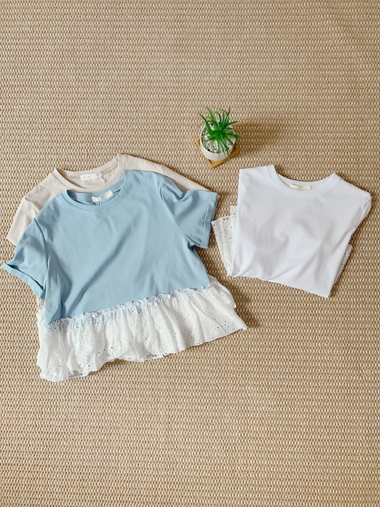 HELLO MILK TEE- 85317 圓領上衣