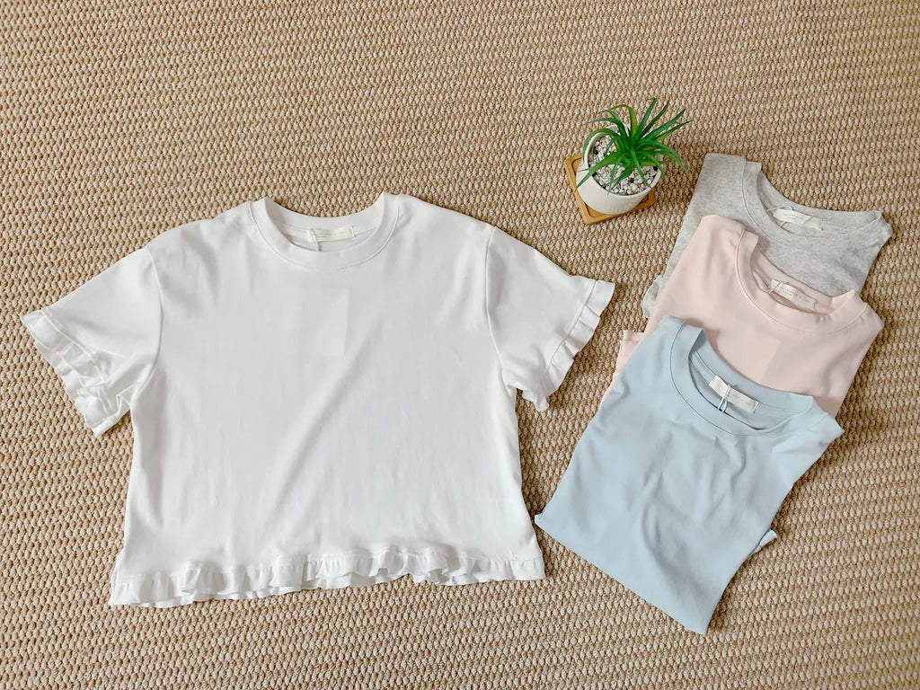 HELLO MILK TEE- 85297 簡約短袖