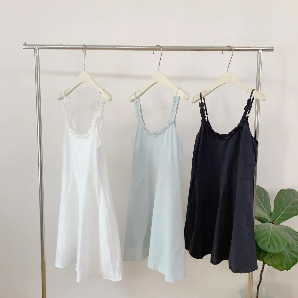 HELLO MILK TEE- 84753 吊帶連衣裙
