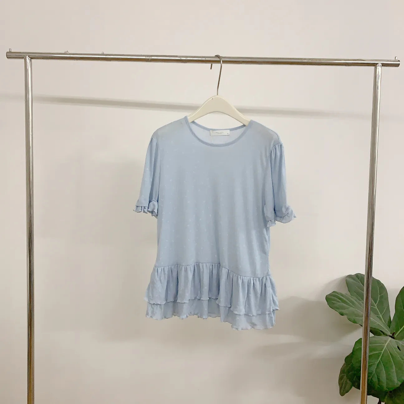 HELLO MILK TEE- 84861 碎花拼接衫