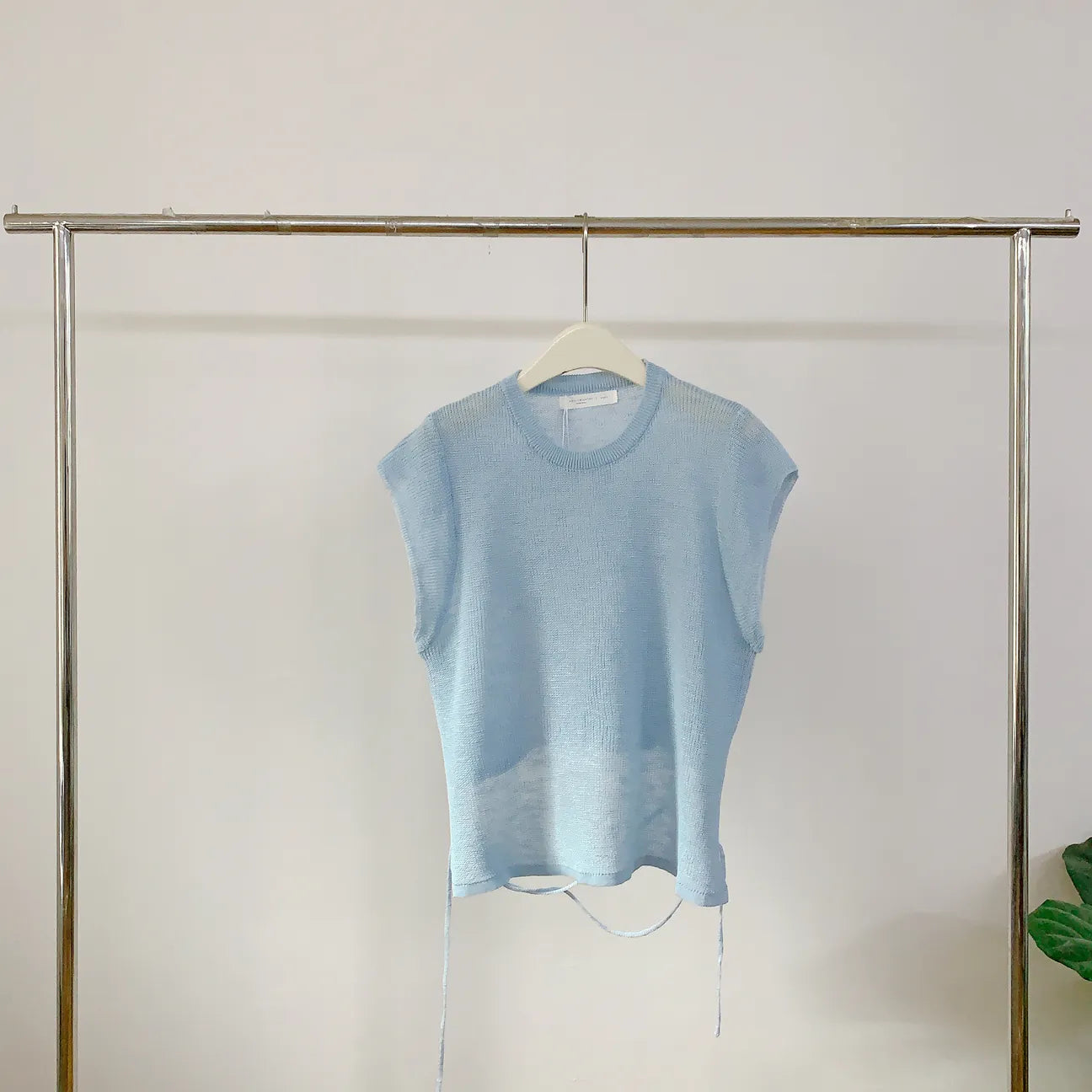 HELLO MILK TEE- 85120 麻料小衫