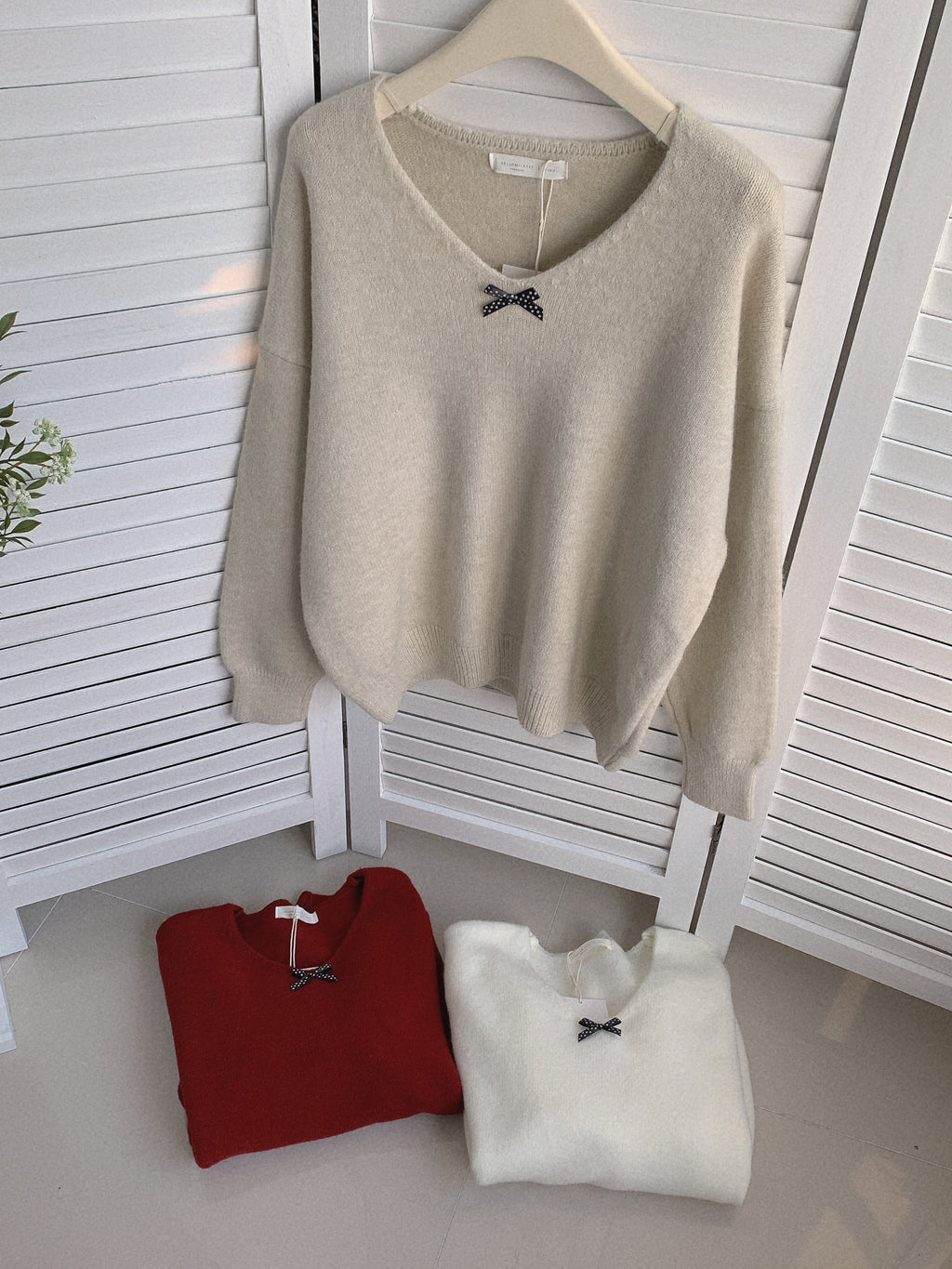 HELLO MILK TEE-85880 簡約針織衫