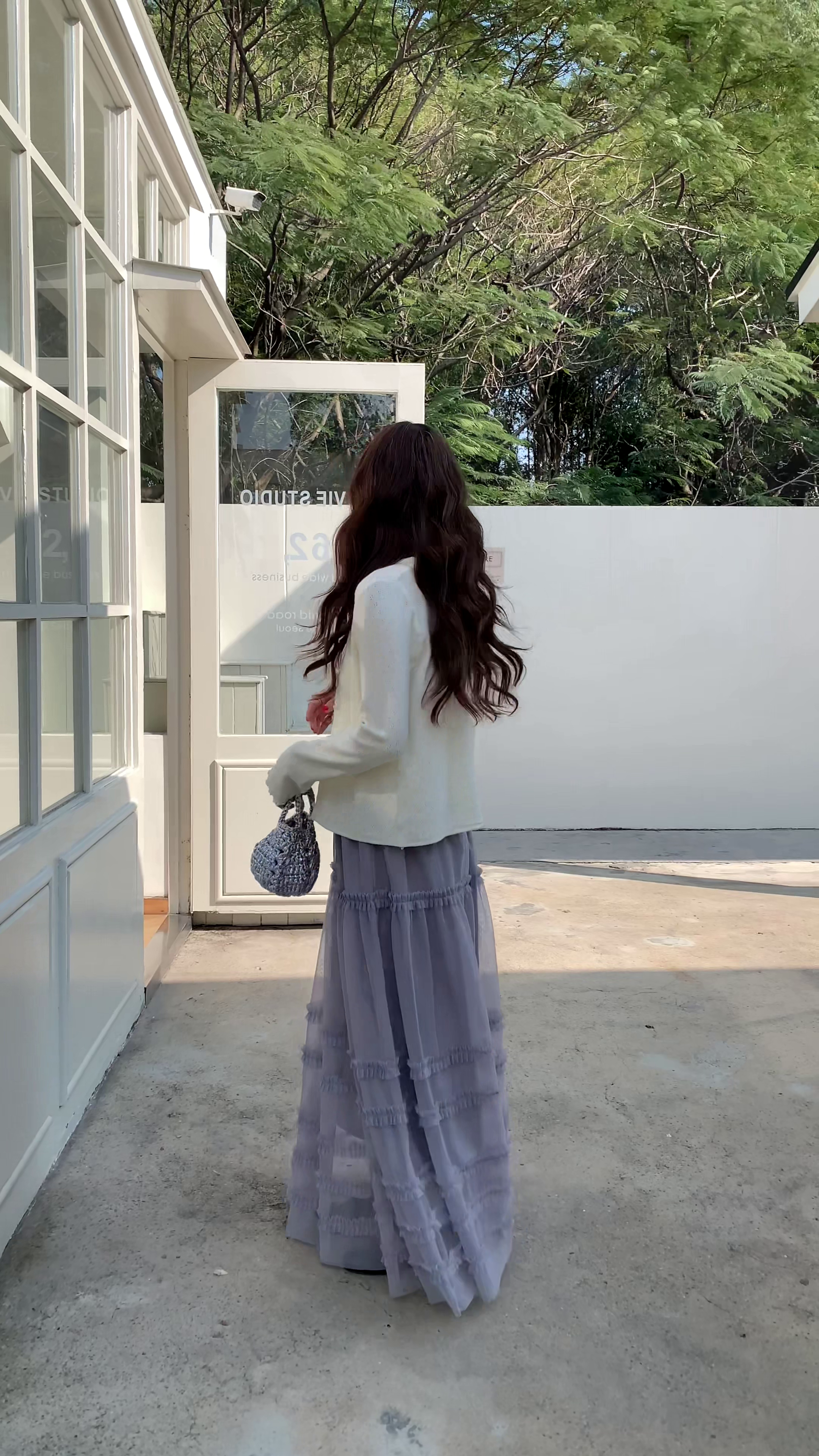 HELLO MILK TEE- 86053 網紗半裙