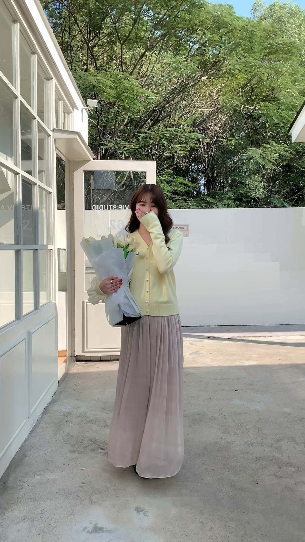 HELLO MILK TEE- 86052 氣質長褲