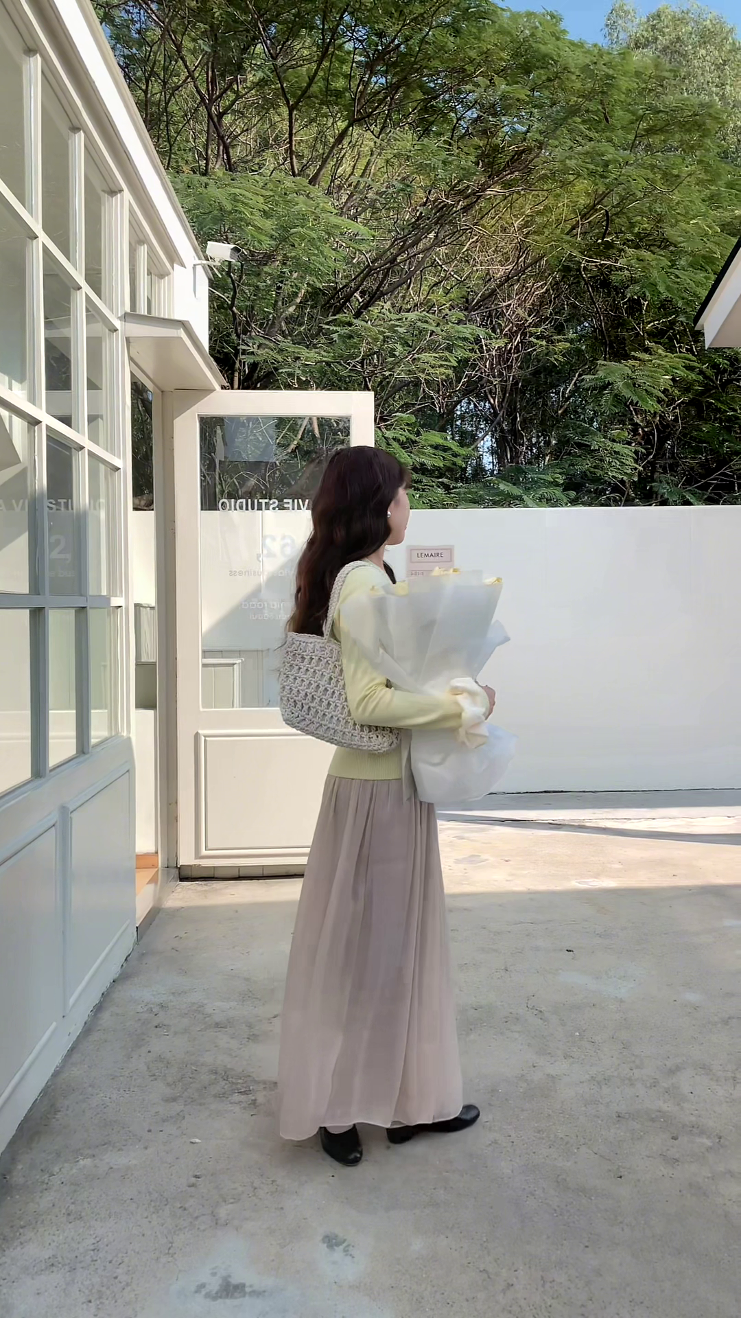 HELLO MILK TEE- 86052 氣質長褲