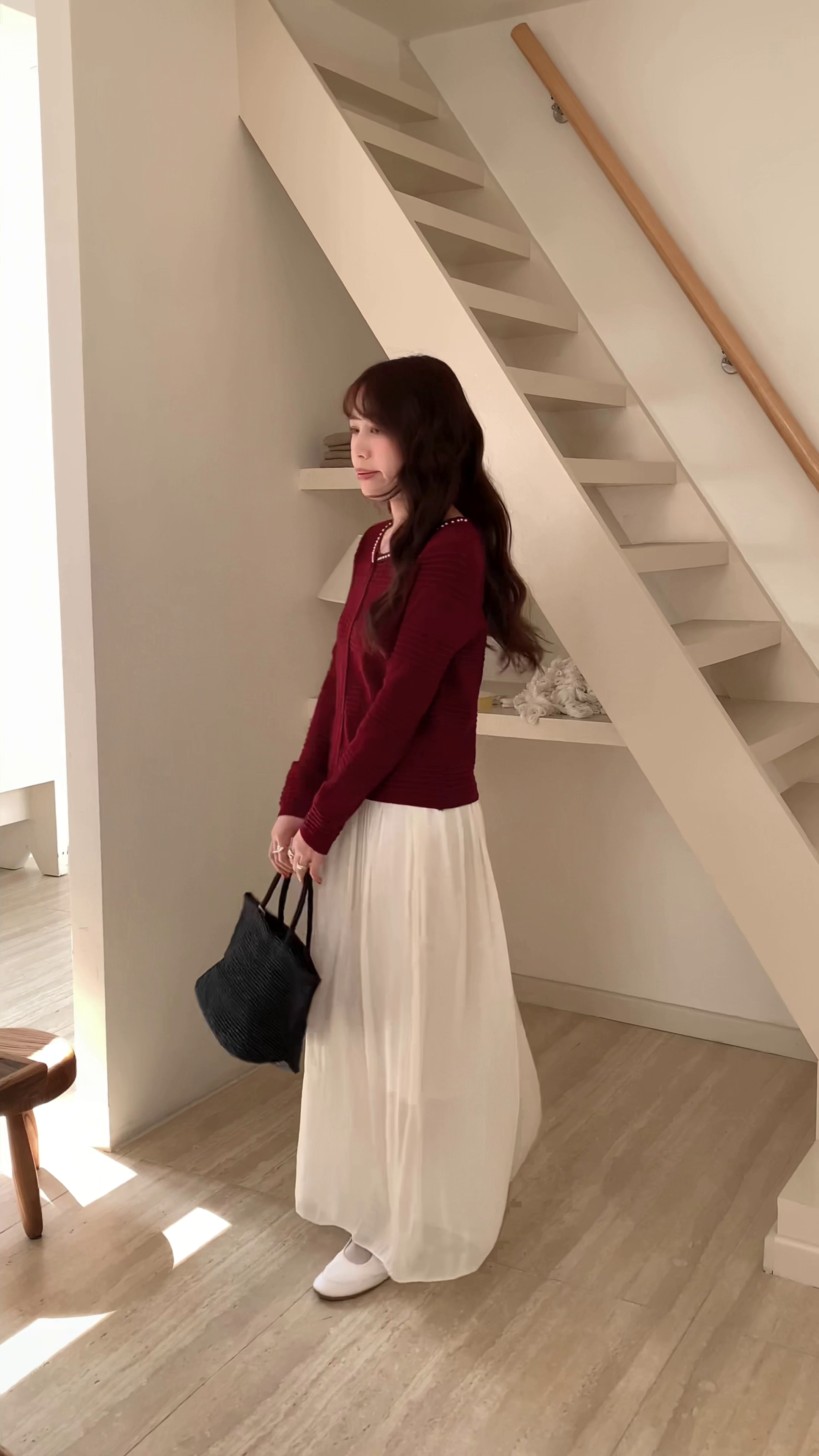 HELLO MILK TEE- 86052 氣質長褲