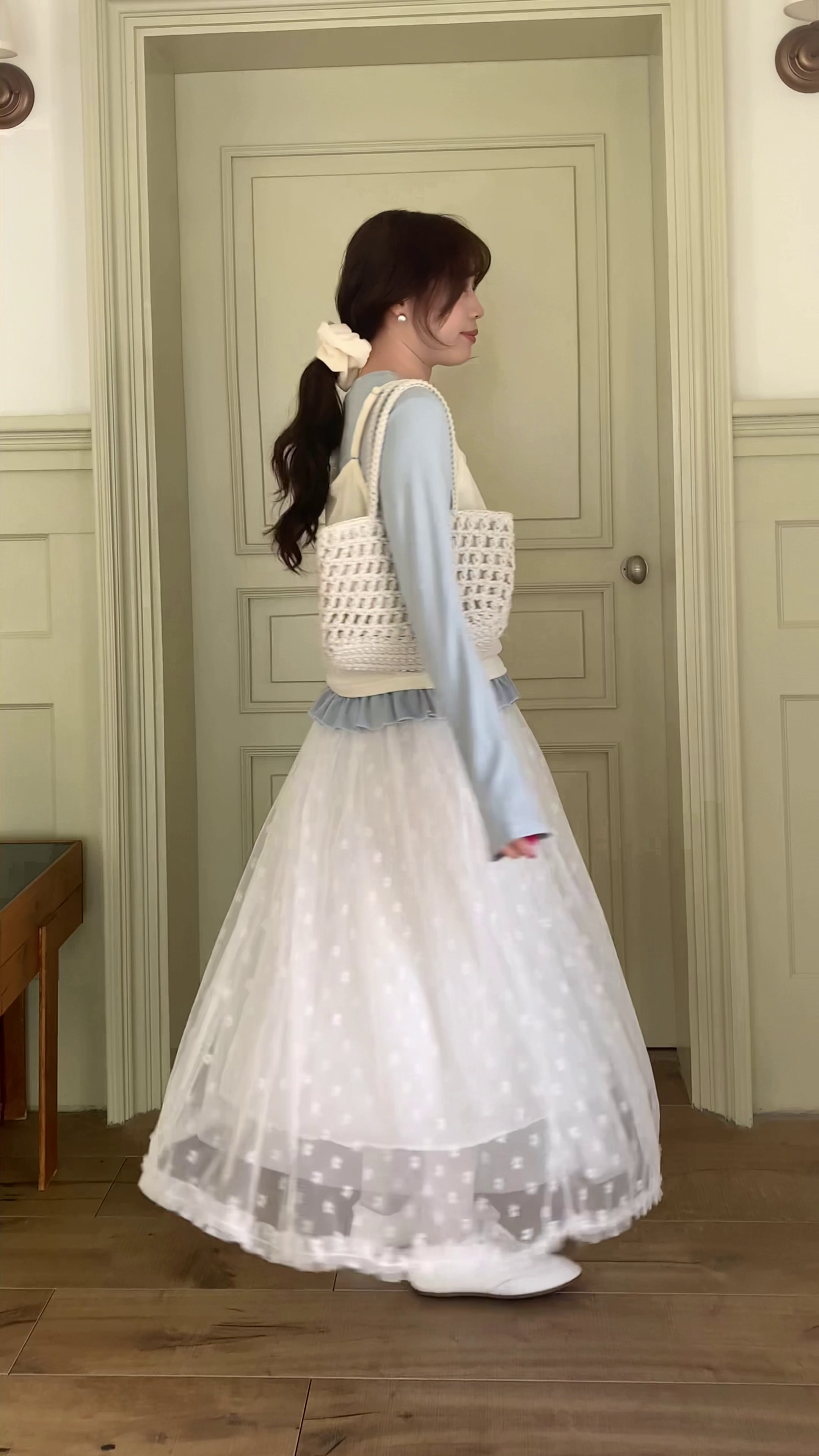 HELLO MILK TEE- 85926 韓系套裝