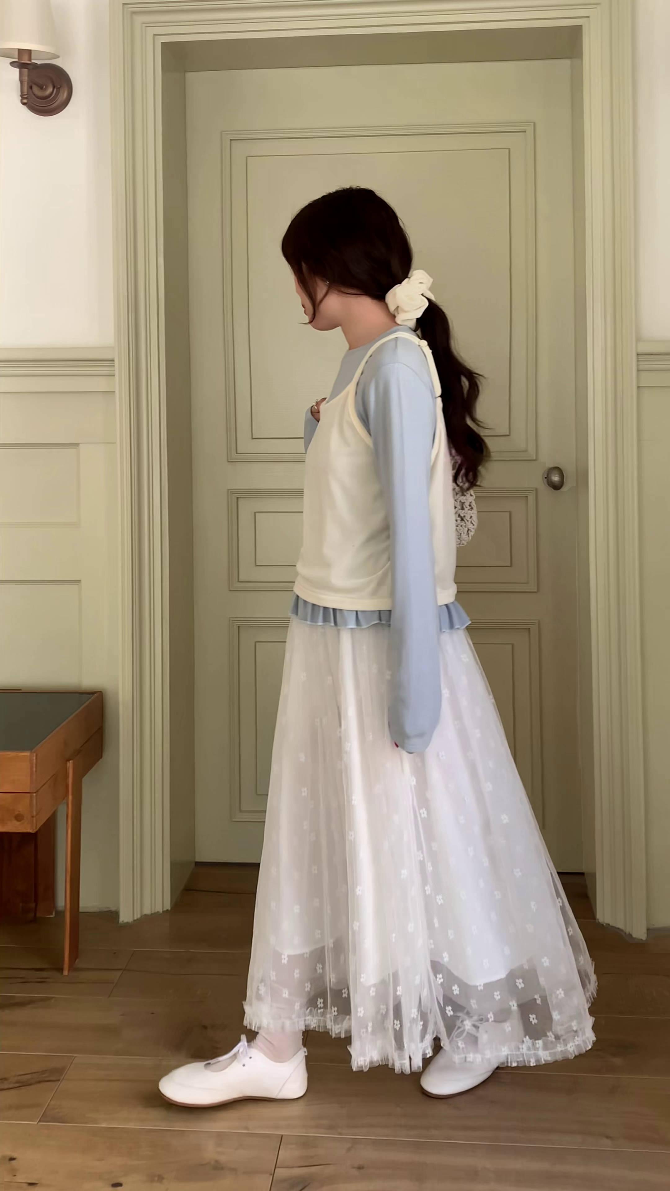 HELLO MILK TEE- 85926 韓系套裝