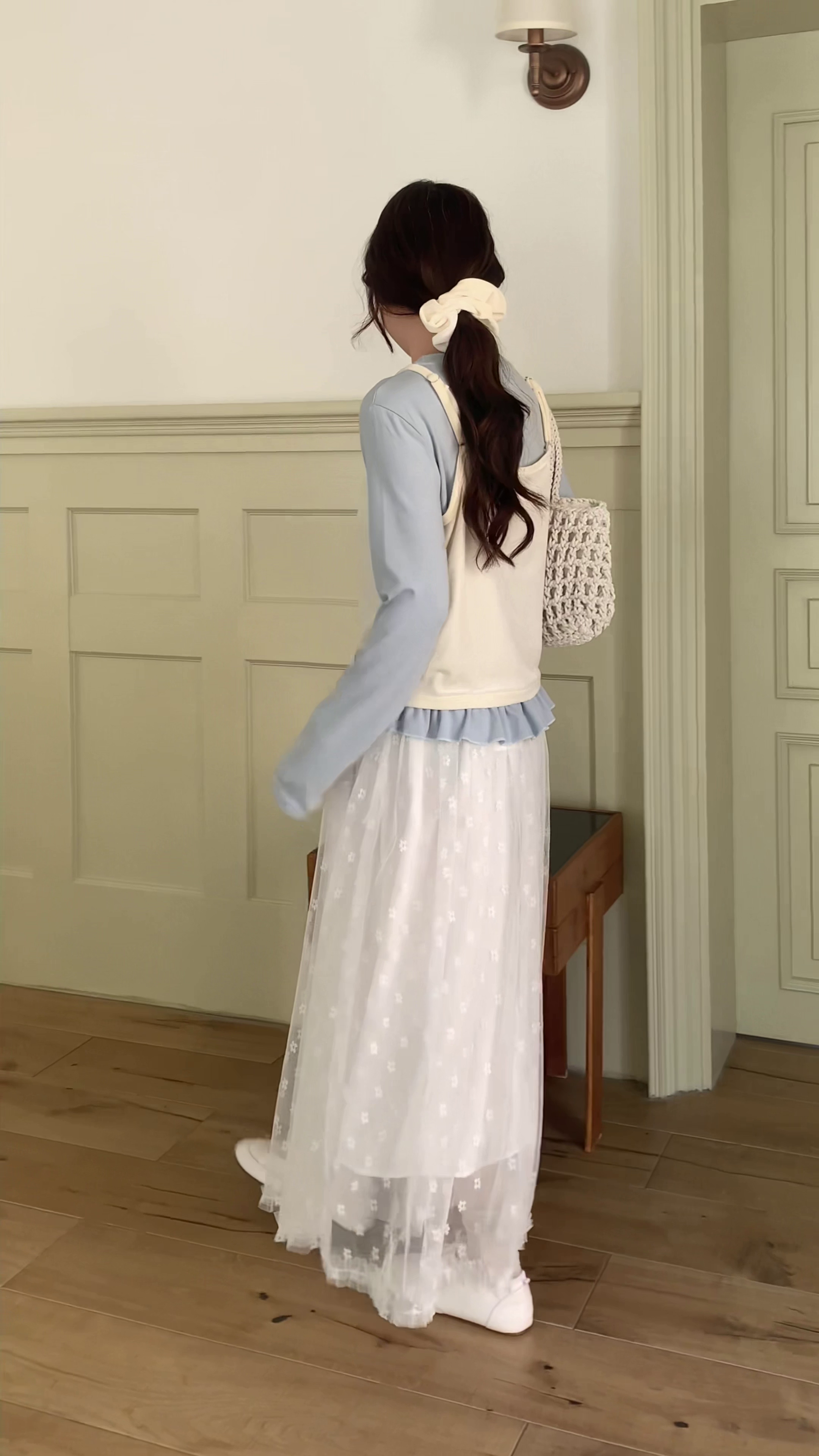 HELLO MILK TEE- 85926 韓系套裝