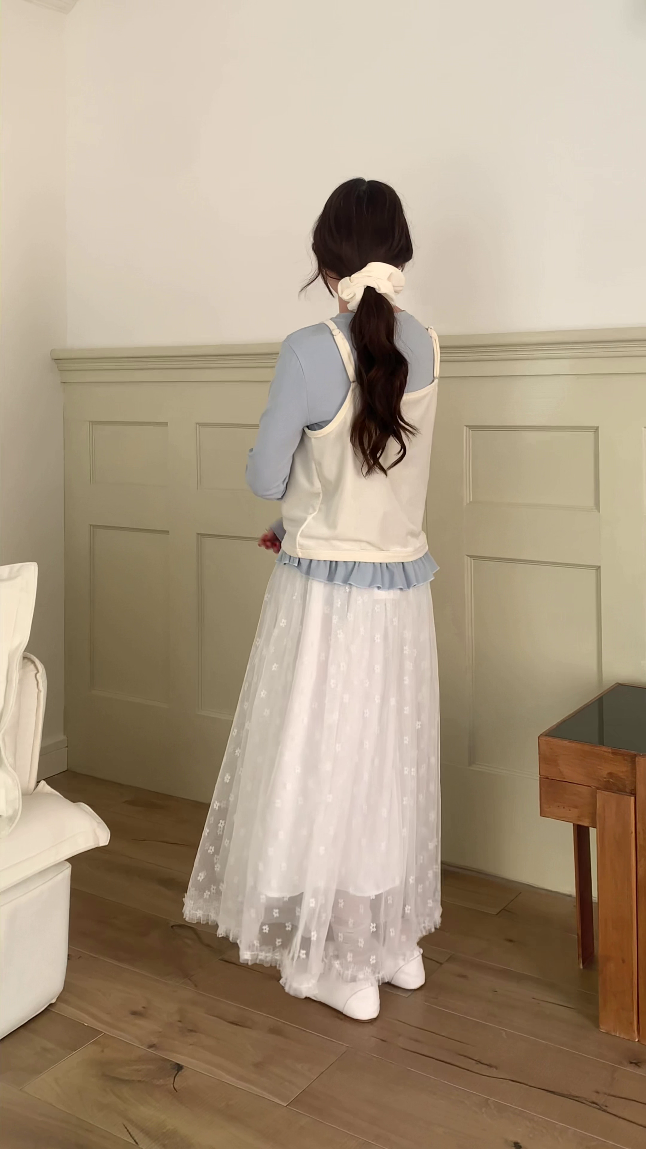 HELLO MILK TEE- 85926 韓系套裝