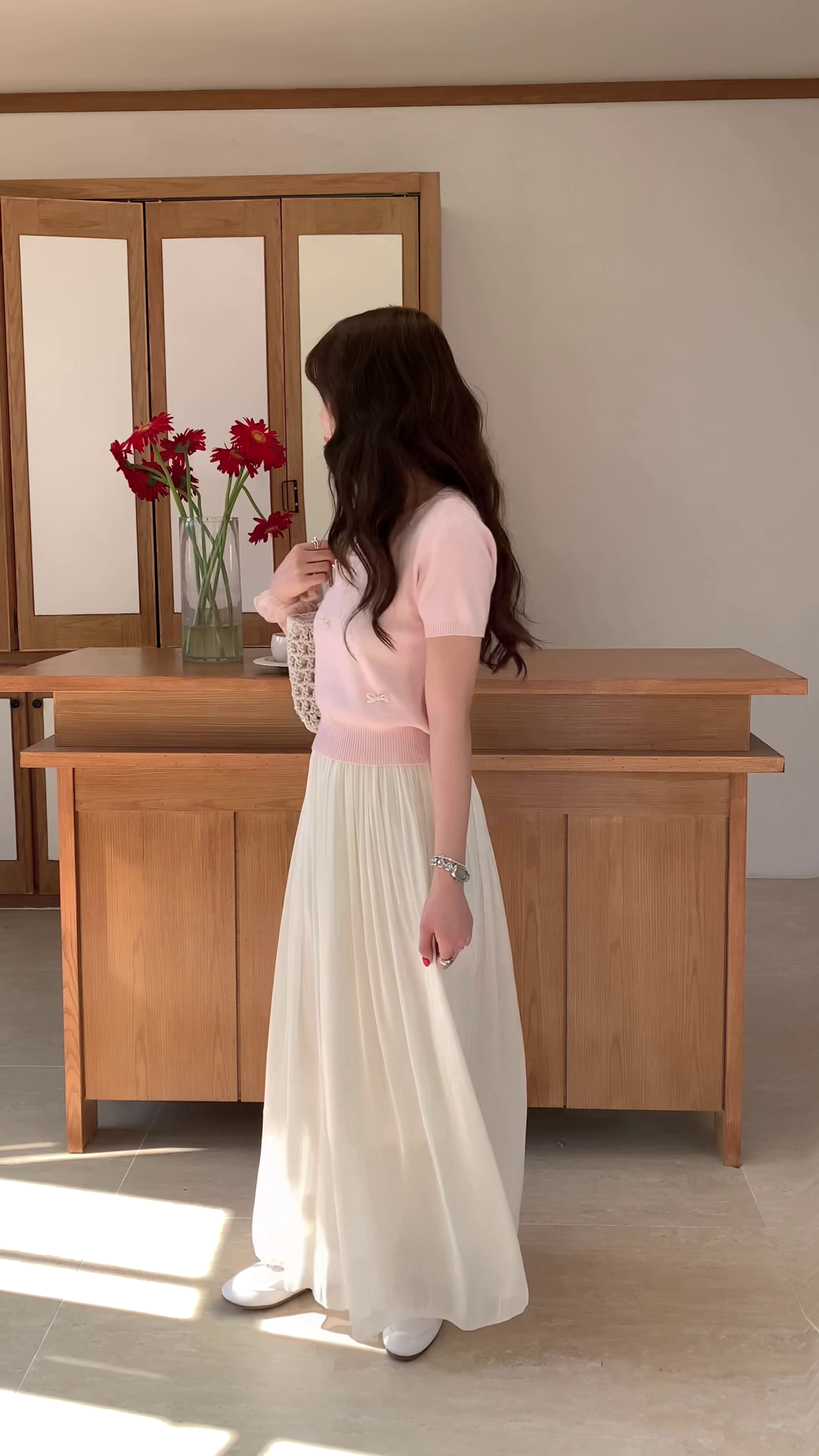 HELLO MILK TEE- 85992 方領上衣