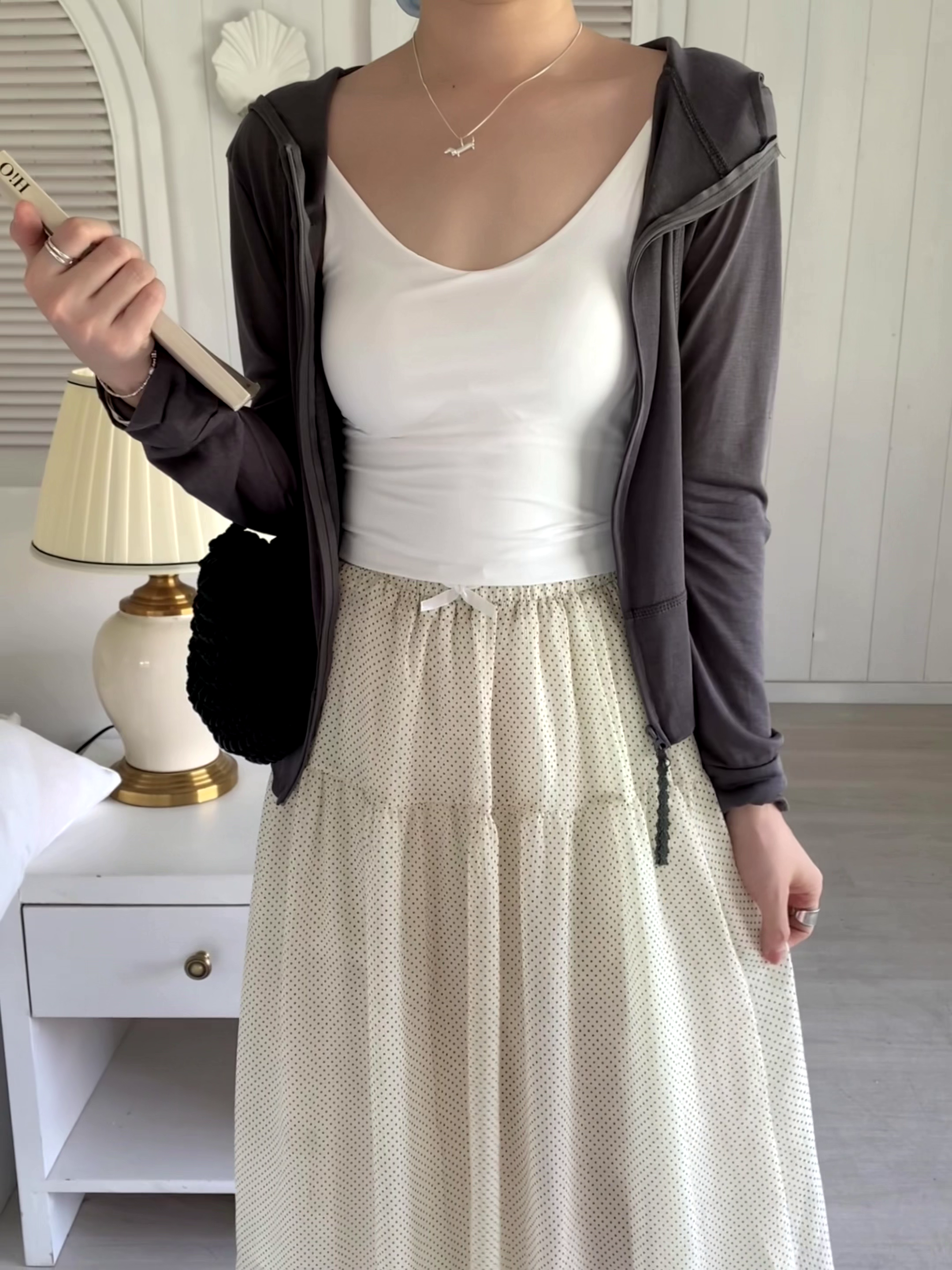 HELLO MILK TEE- 86693   防曬開衫