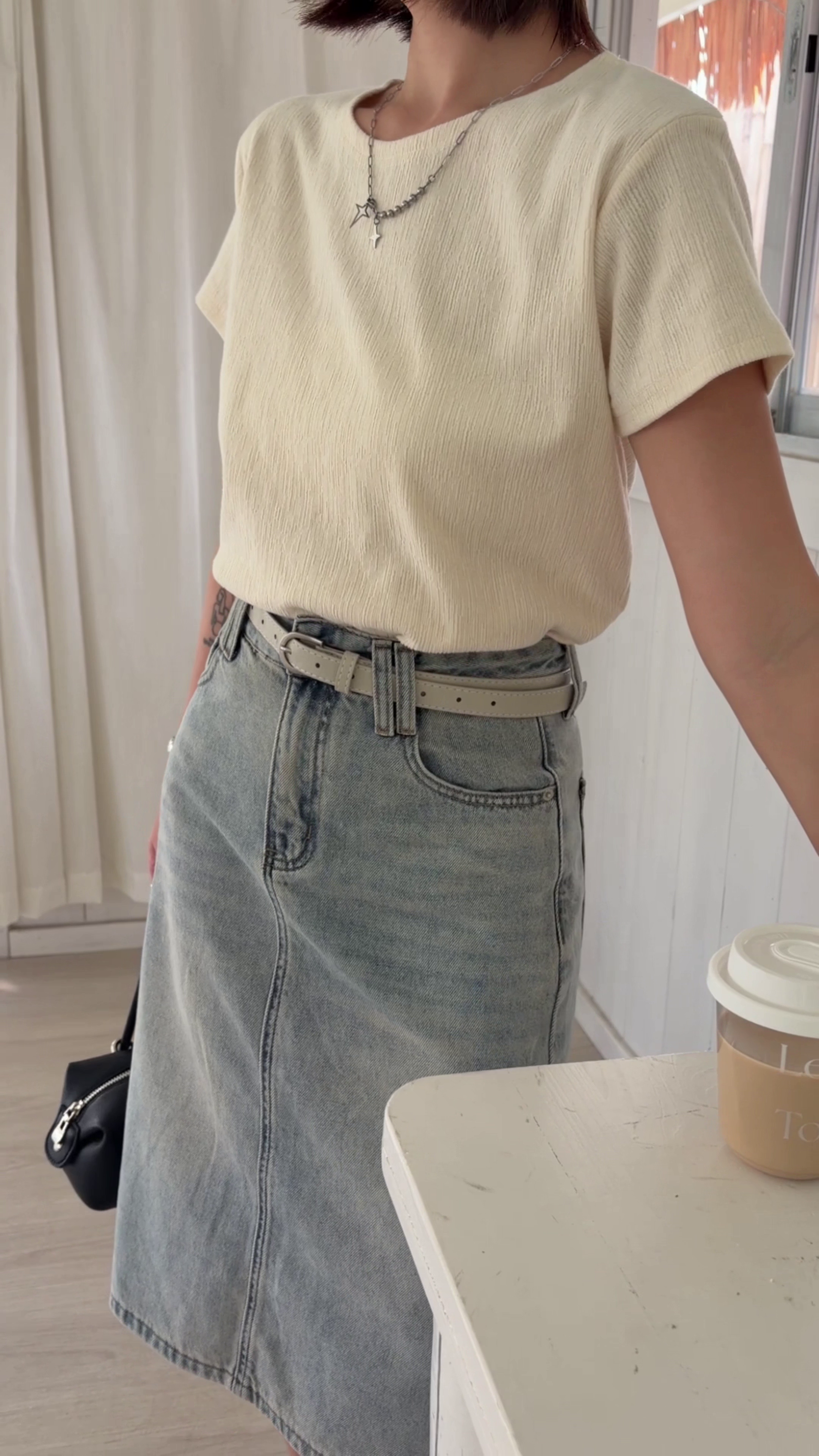 HELLO MILK TEE- 86478   韓系短袖