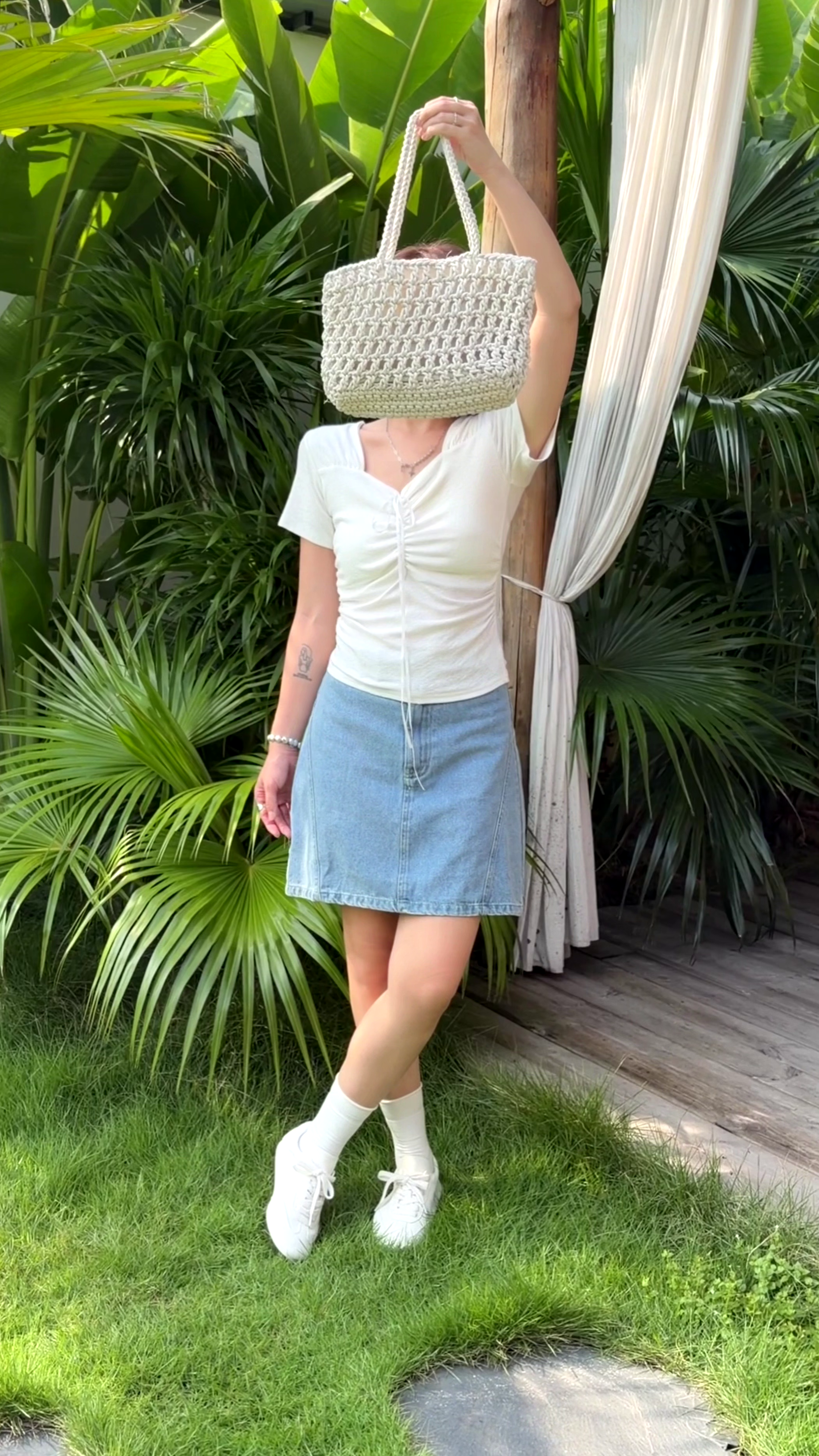 HELLO MILK TEE- 86747   法式小衫