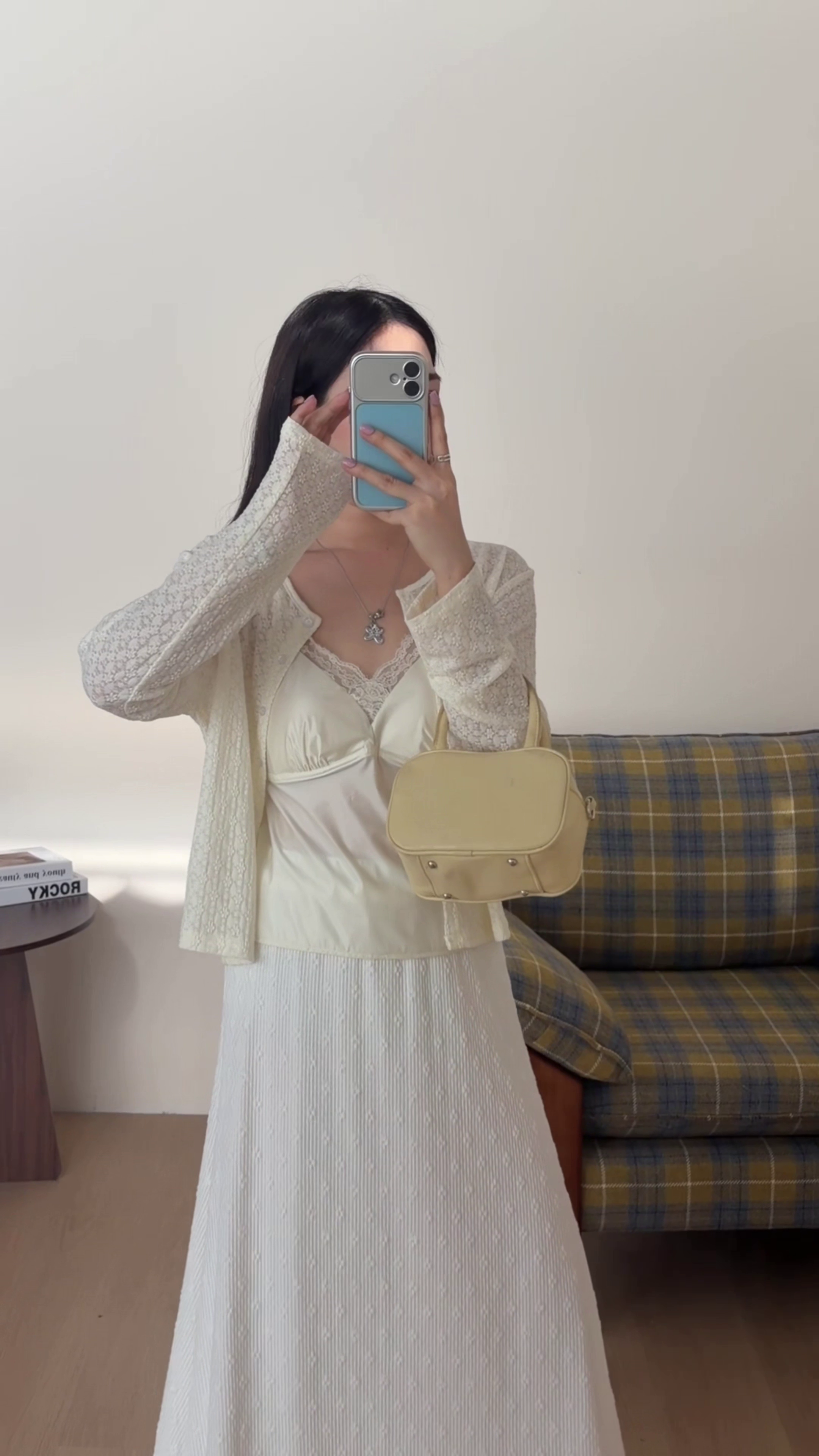 HELLO MILK TEE- 86697   純色半裙