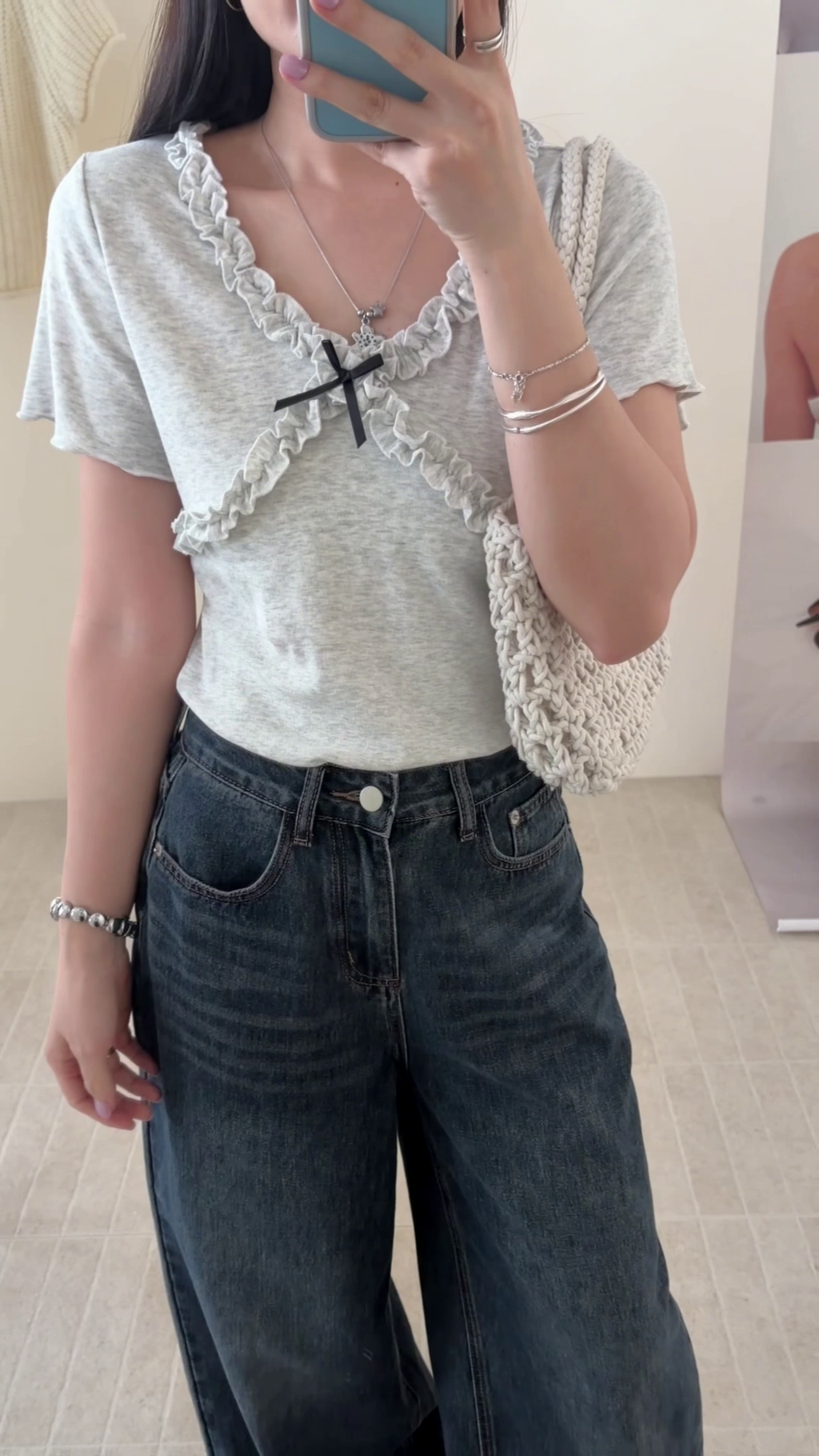 HELLO MILK TEE- 86746   設計感小衫