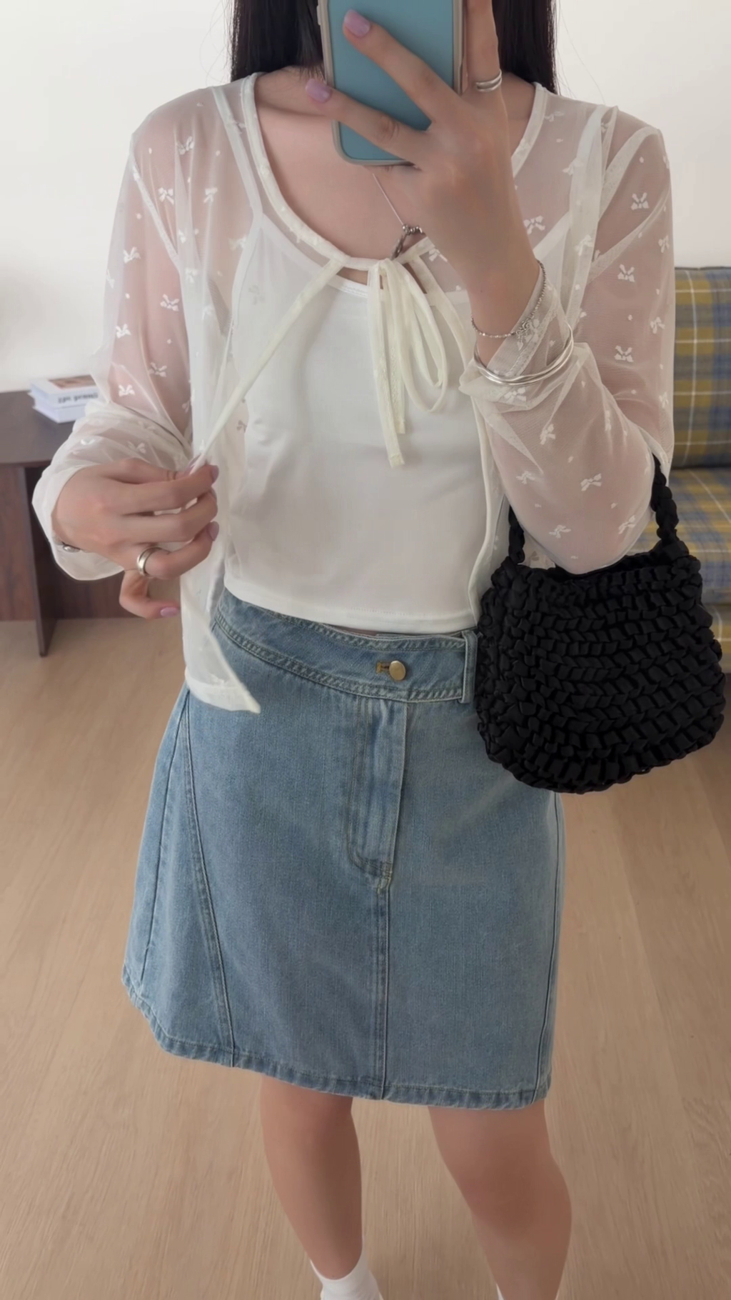HELLO MILK TEE- 86744   綁帶套裝