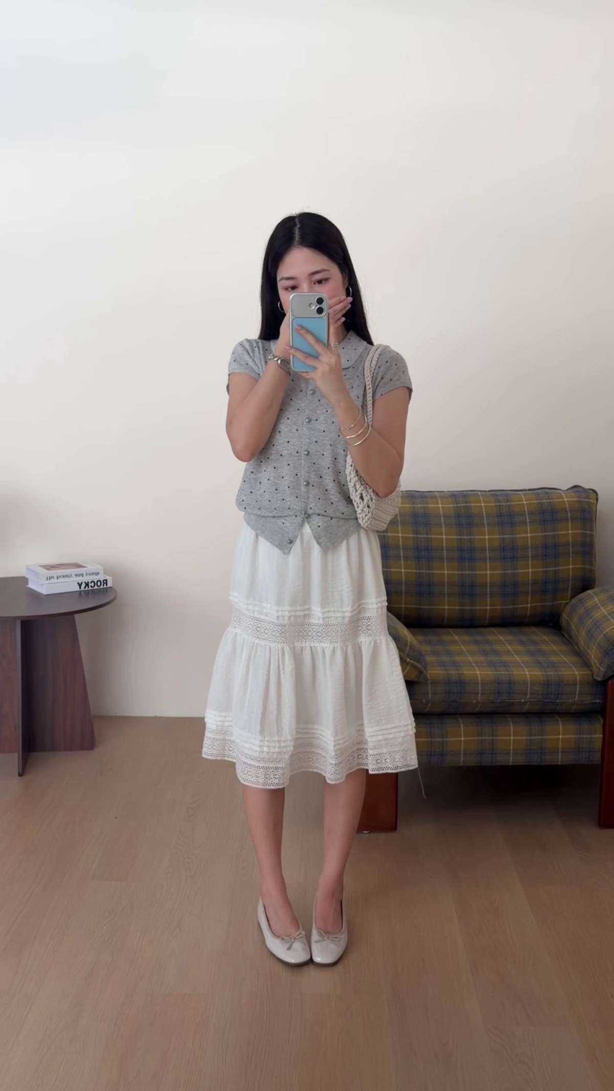 HELLO MILK TEE- 86661   波點翻領衫