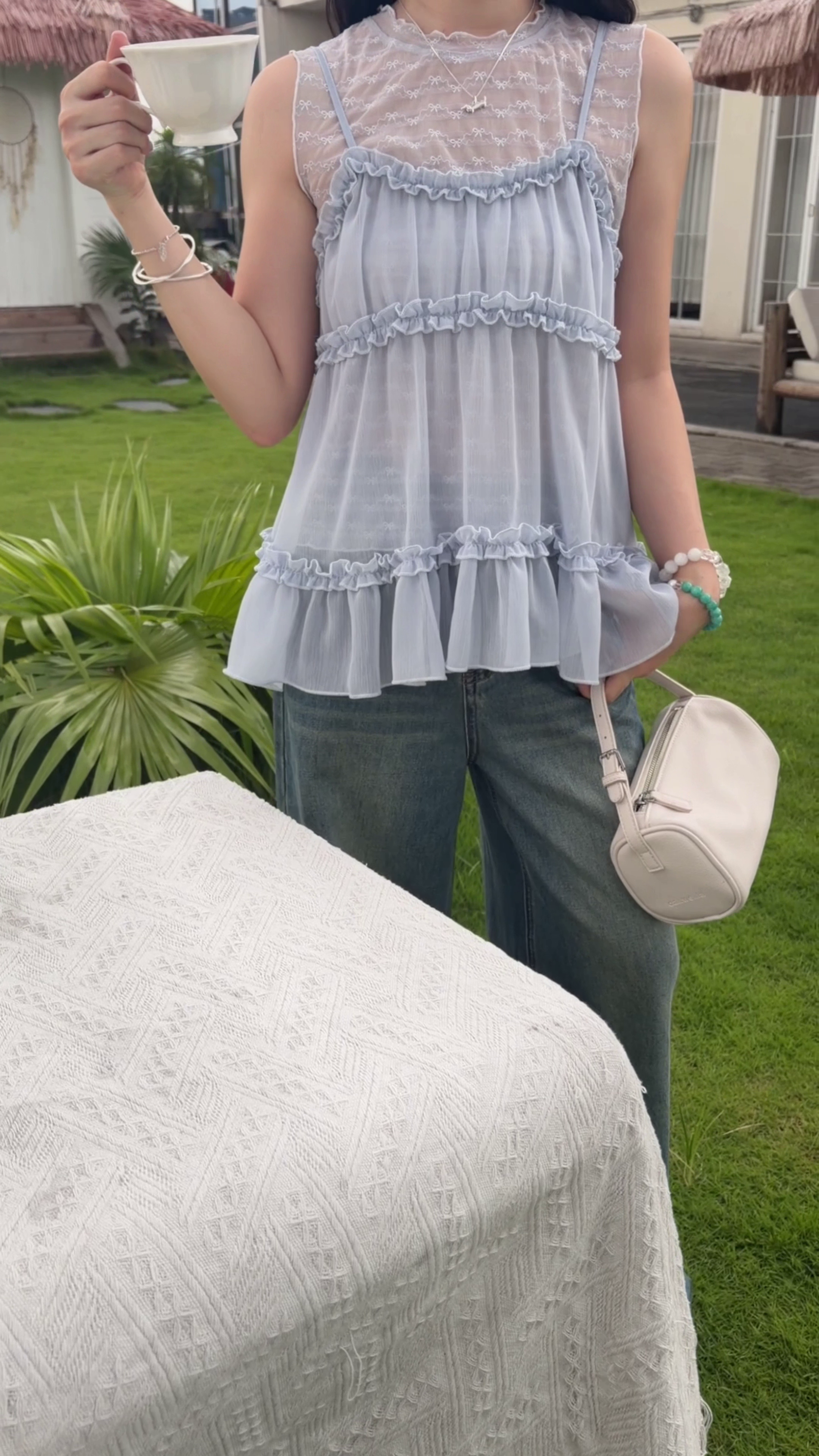 HELLO MILK TEE- 86769   背心小衫