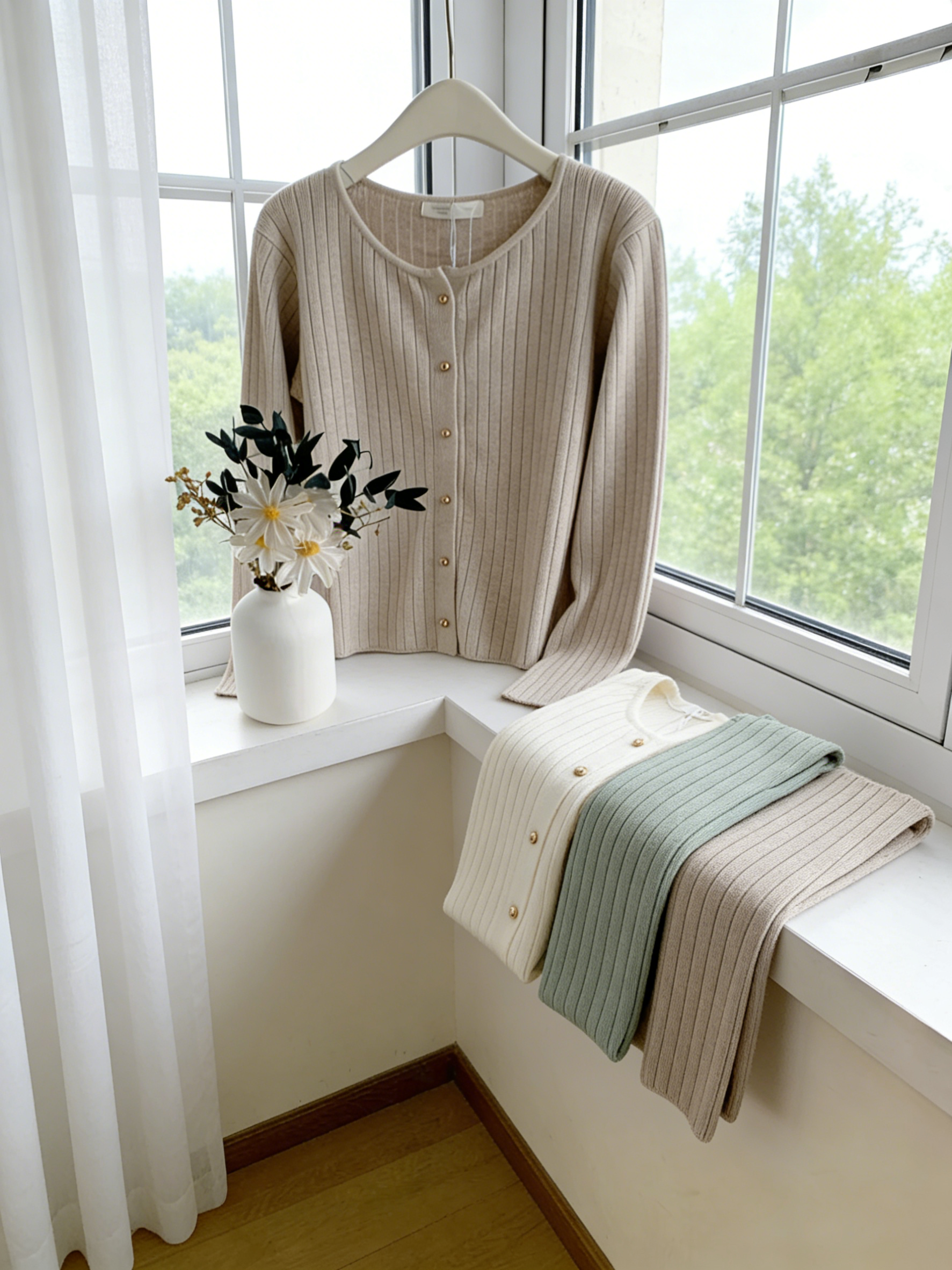 HELLO MILK TEE- 85418 坑條上衣