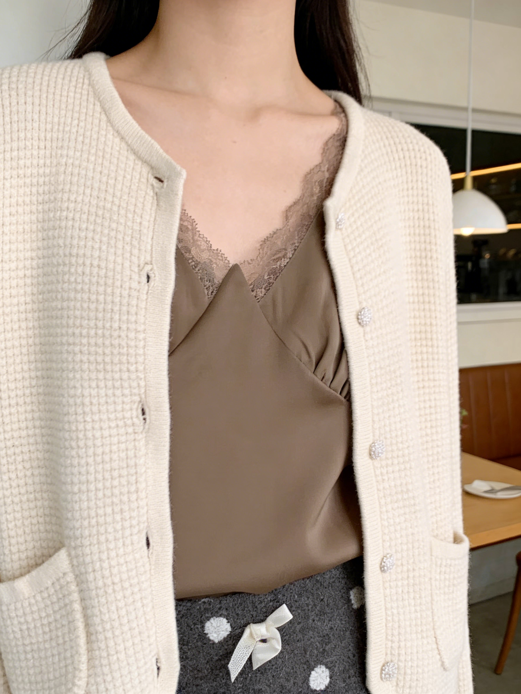 HELLO MILK TEE- 85798 拼接背心