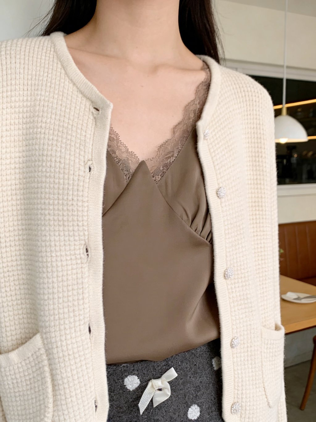 HELLO MILK TEE- 85798 拼接背心