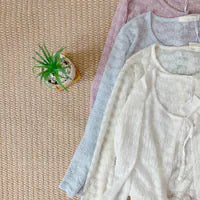 HELLO MILK TEE- 85356 系帶開衫