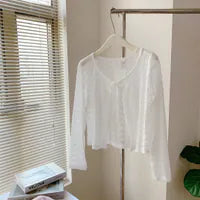 HELLO MILK TEE- 85356 系帶開衫