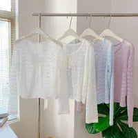 HELLO MILK TEE- 85356 系帶開衫