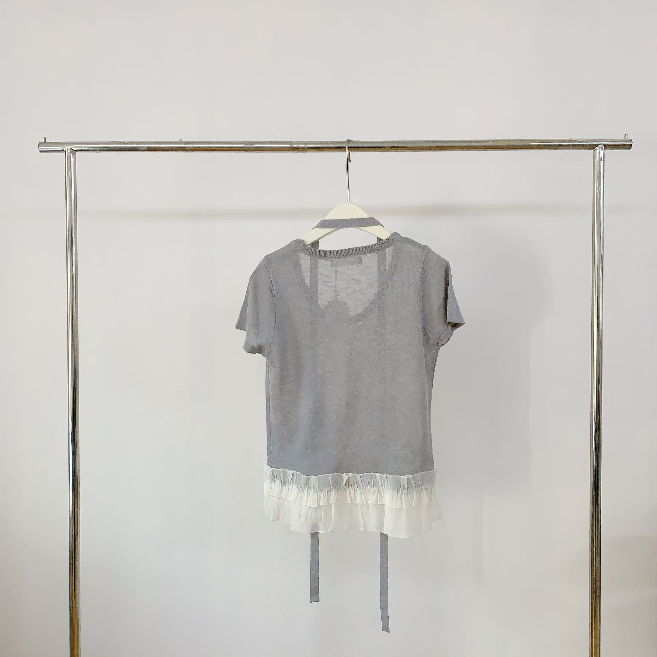 HELLO MILK TEE- 84619  蕾絲上衣