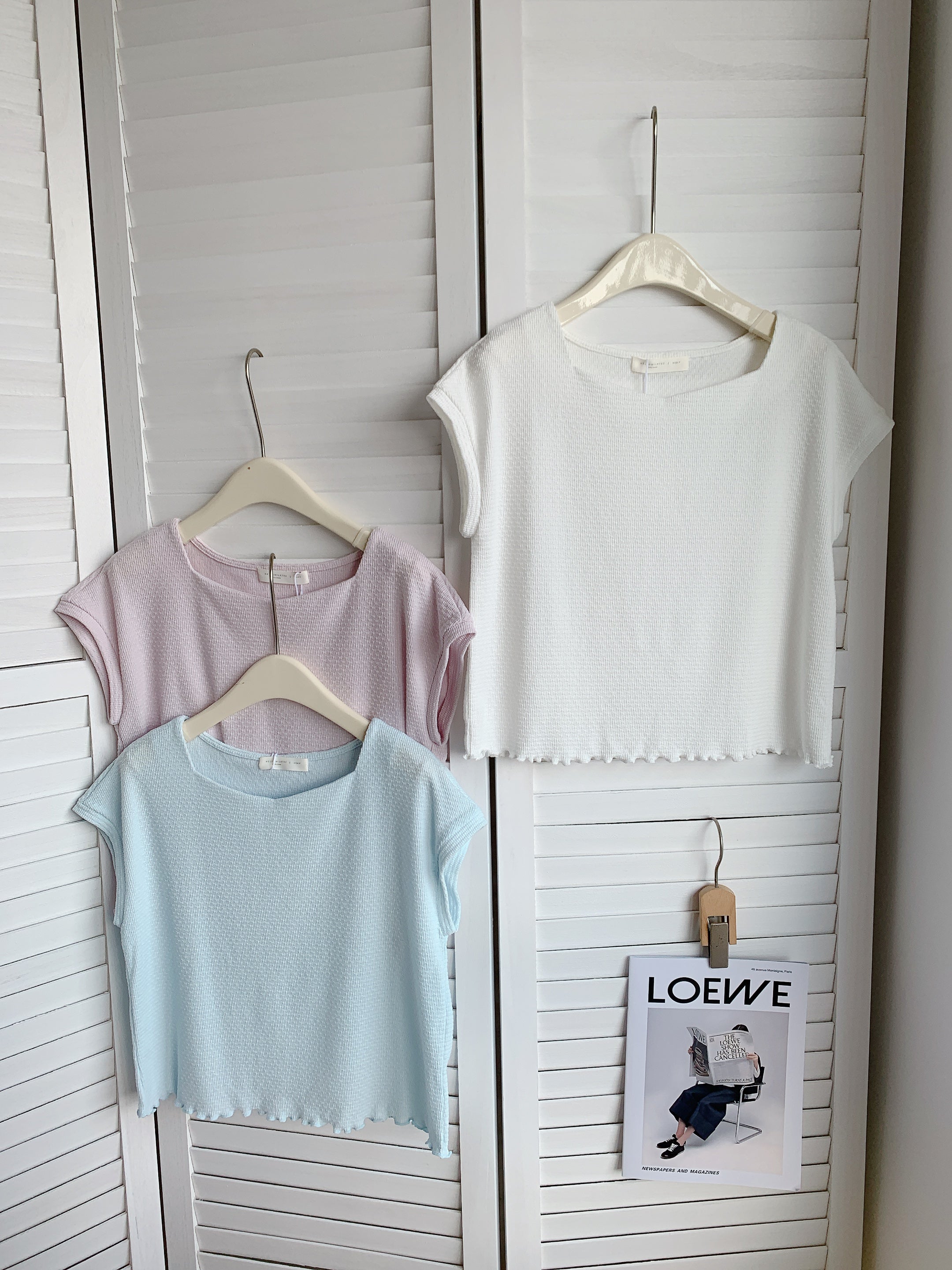 HELLO MILK TEE- 85344 簡約短袖