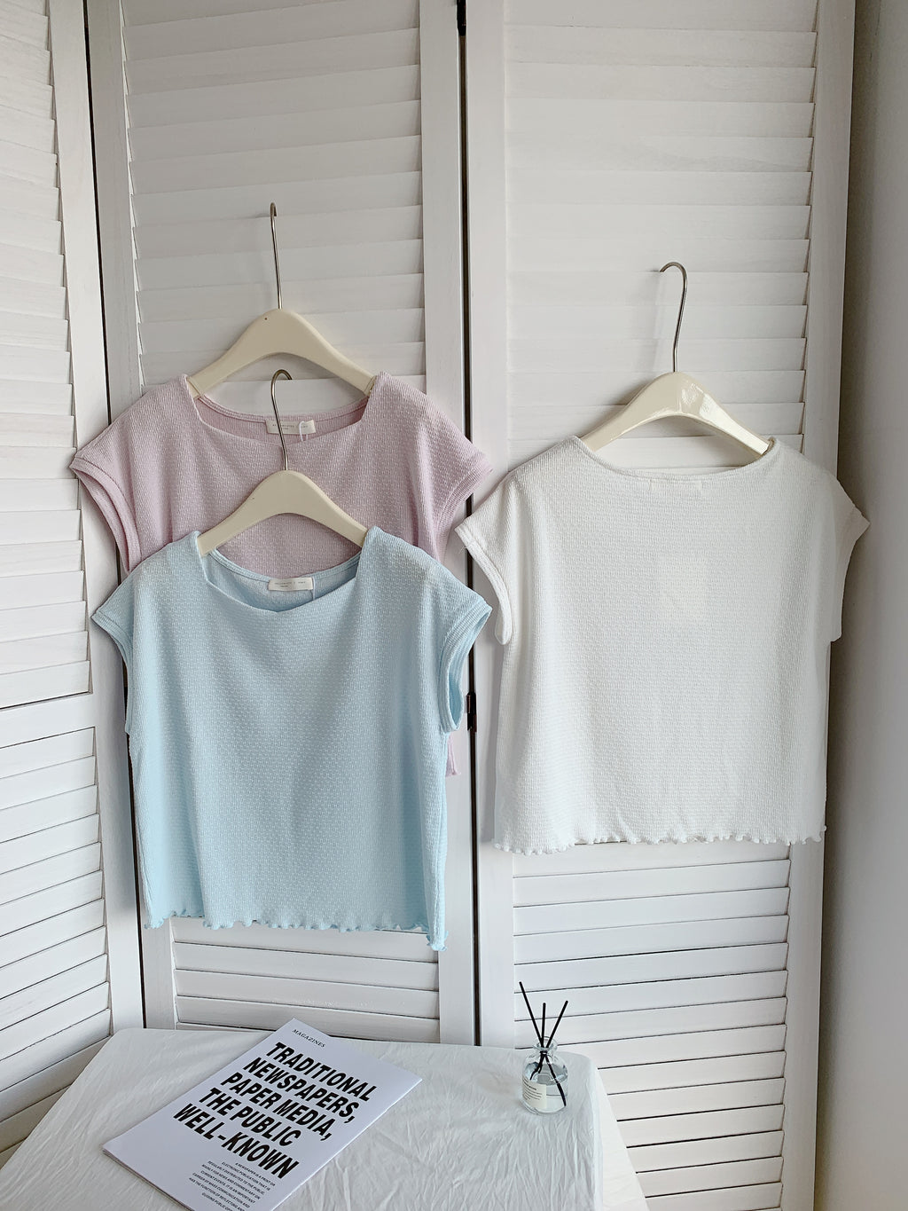 HELLO MILK TEE- 85344 簡約短袖