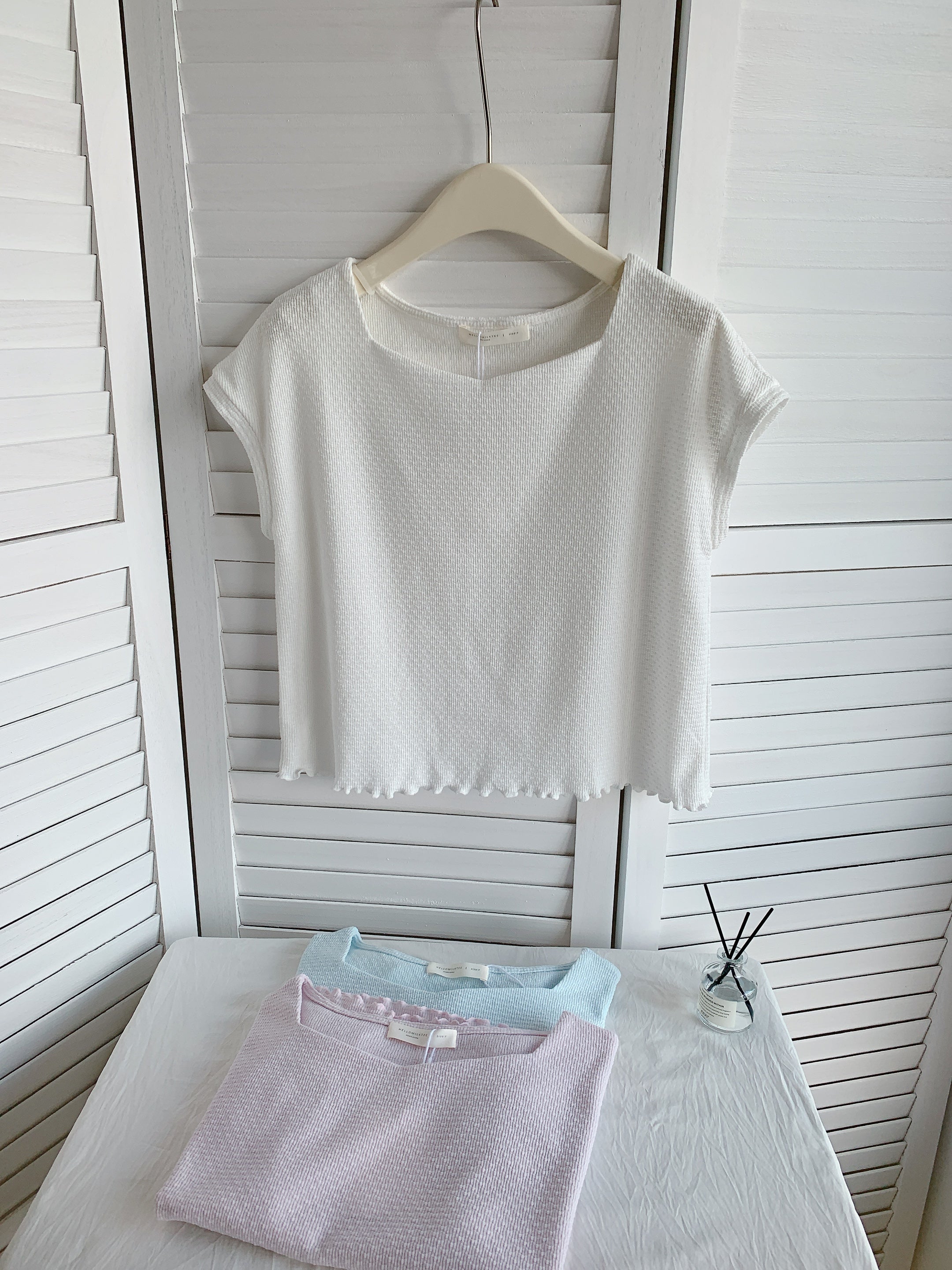 HELLO MILK TEE- 85344 簡約短袖